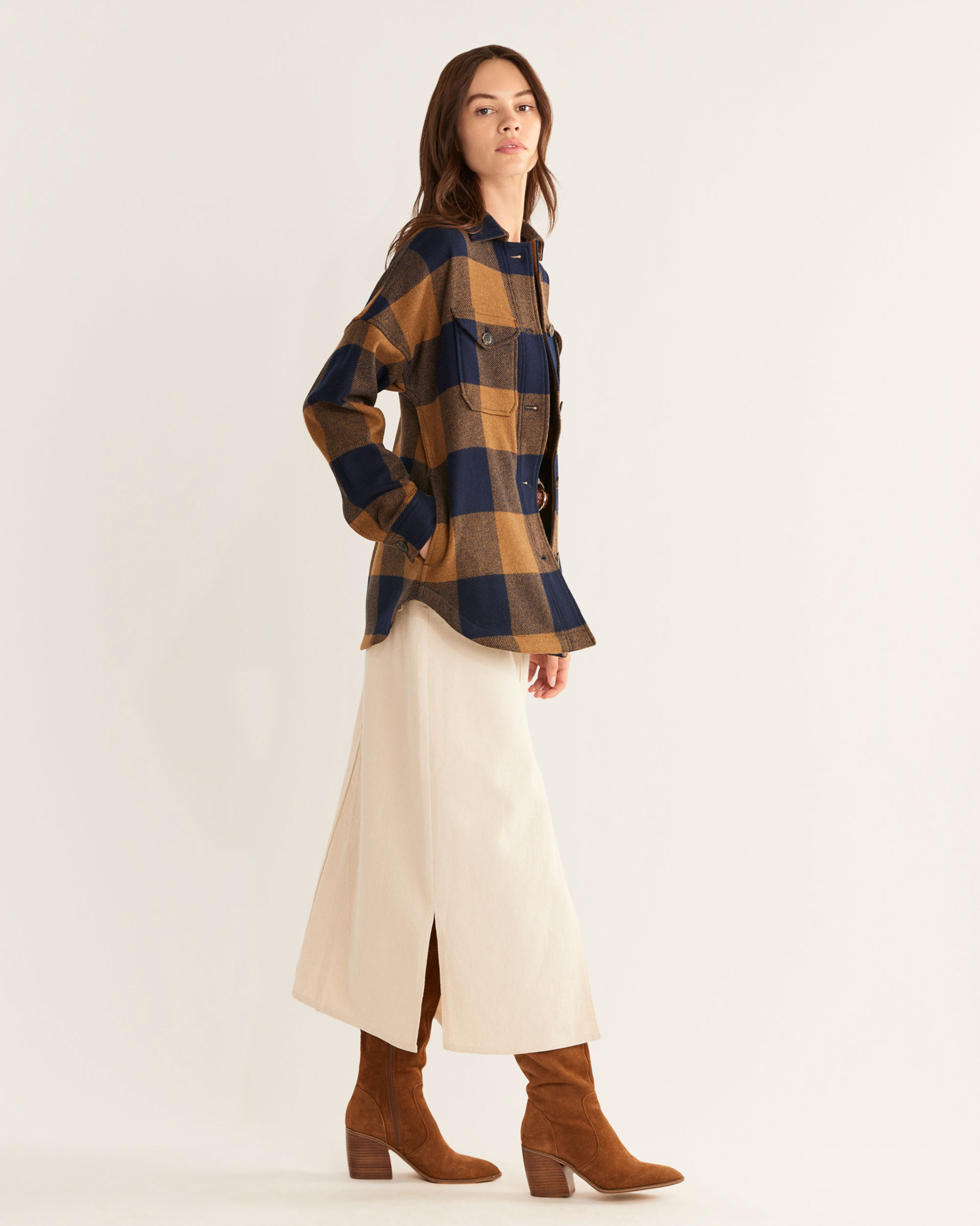 WOMEN'S WOOL SHIRT JACKET