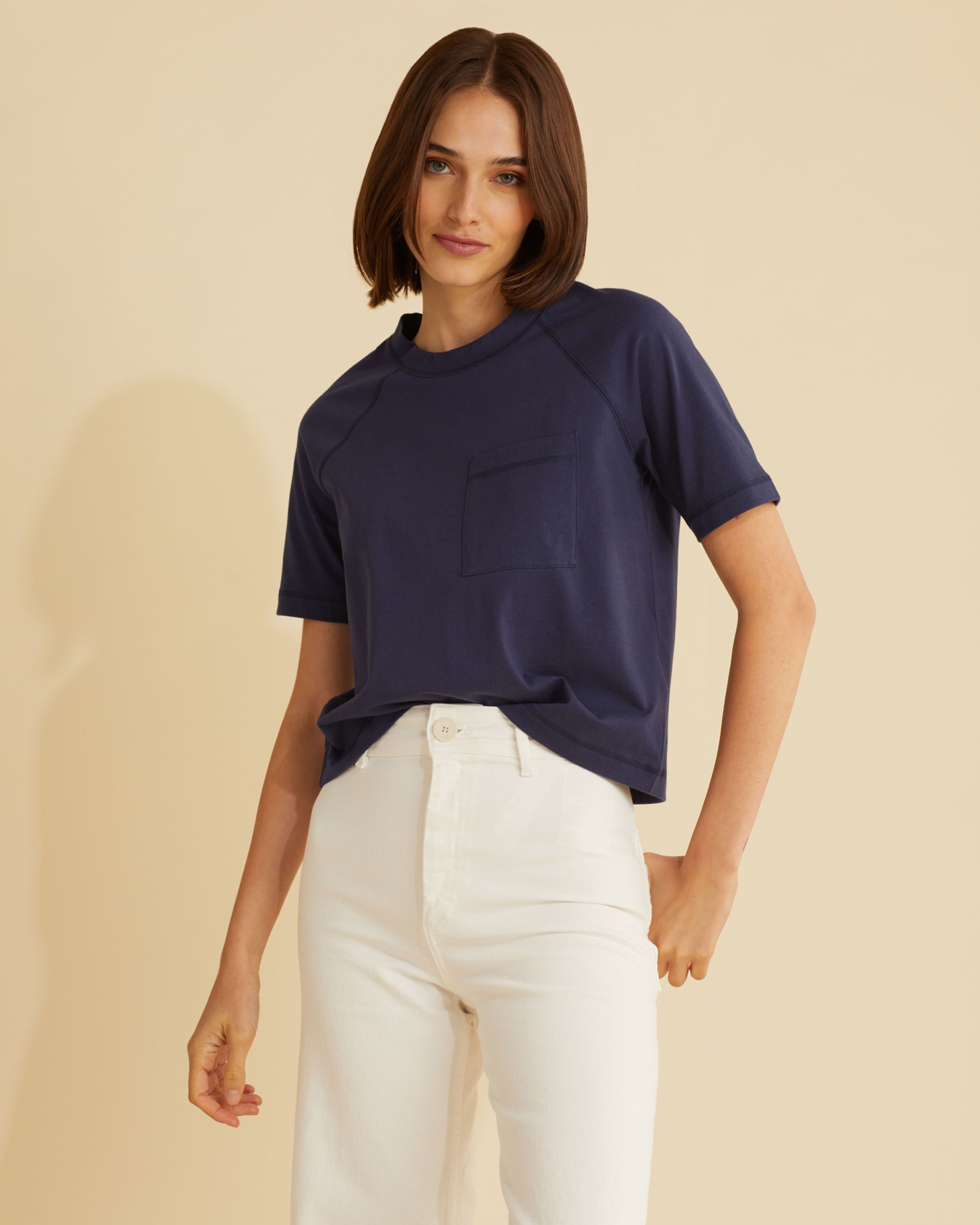 WOMEN'S DESCHUTES RAGLAN-SLEEVE TEE