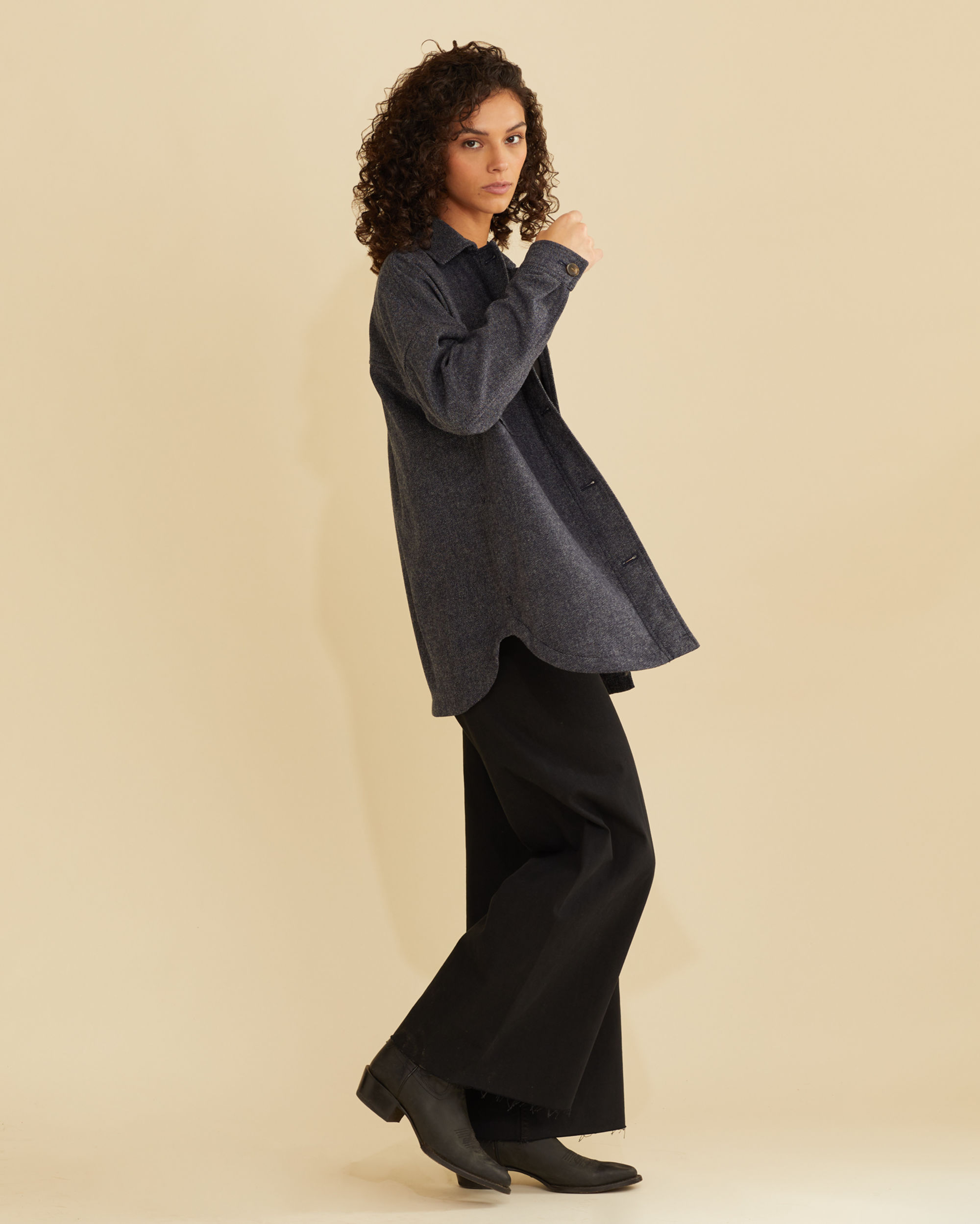 WOMEN'S WOOL SHIRT JACKET