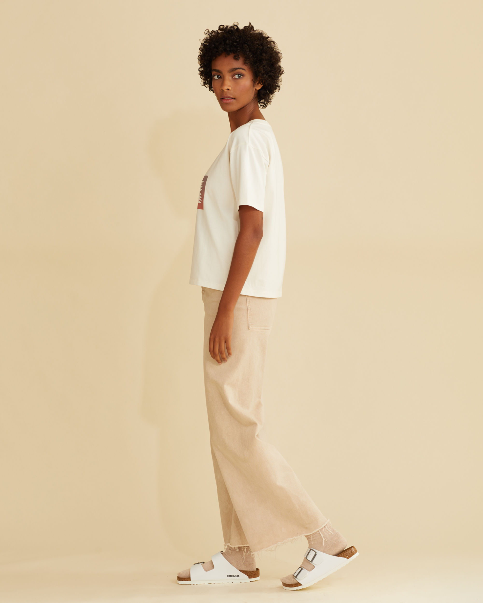 WOMEN'S CROPPED DESCHUTES GRAPHIC TEE