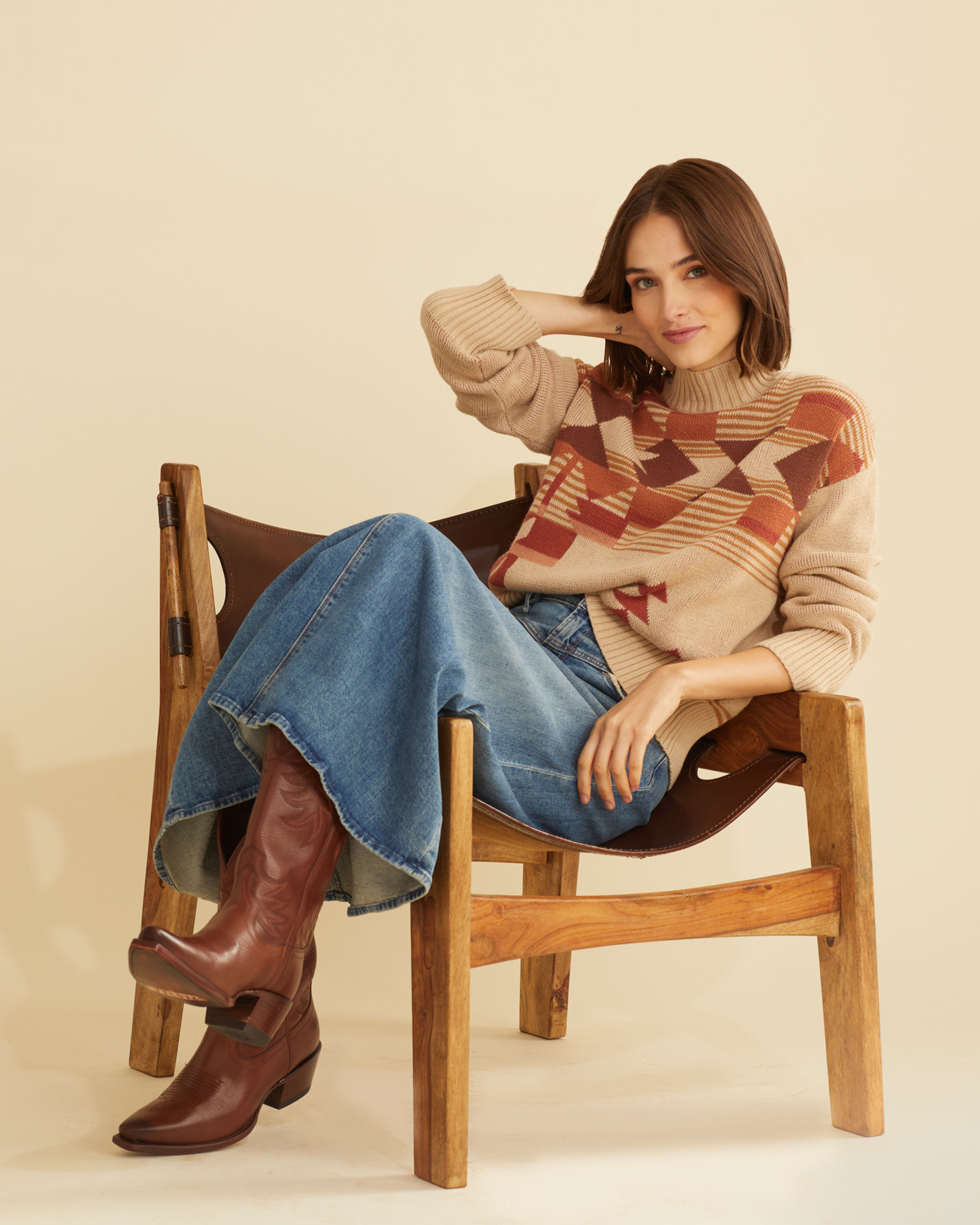 WOMEN'S DESERT DAWN MOCKNECK SWEATER