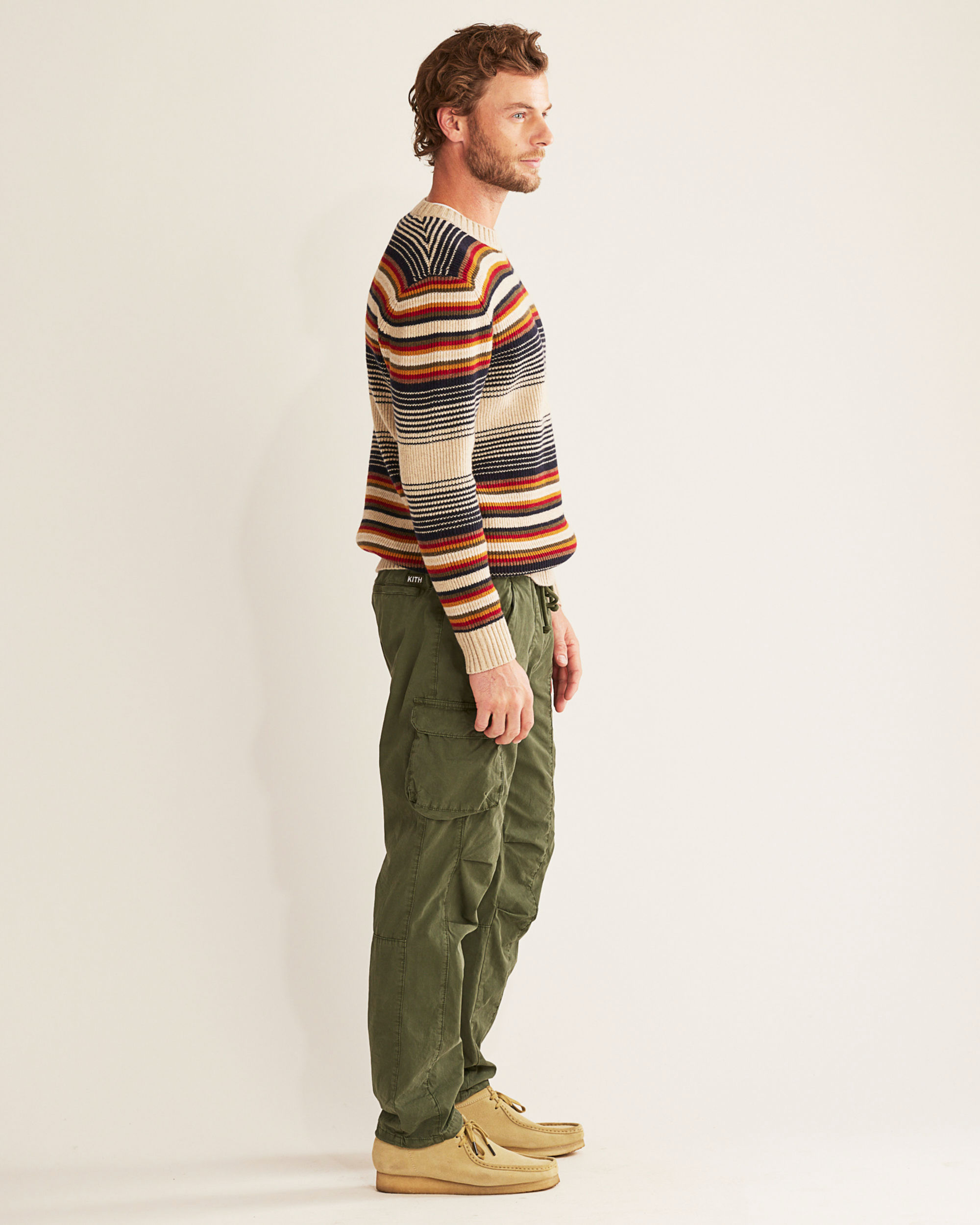 MEN'S MERINO STRIPE CREW SWEATER