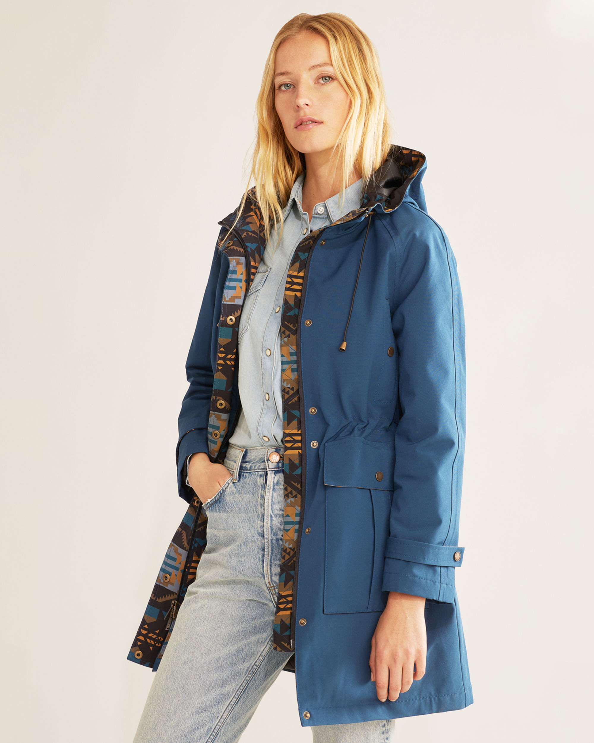 WOMEN'S BRIDGEPORT HOODED TRENCH COAT