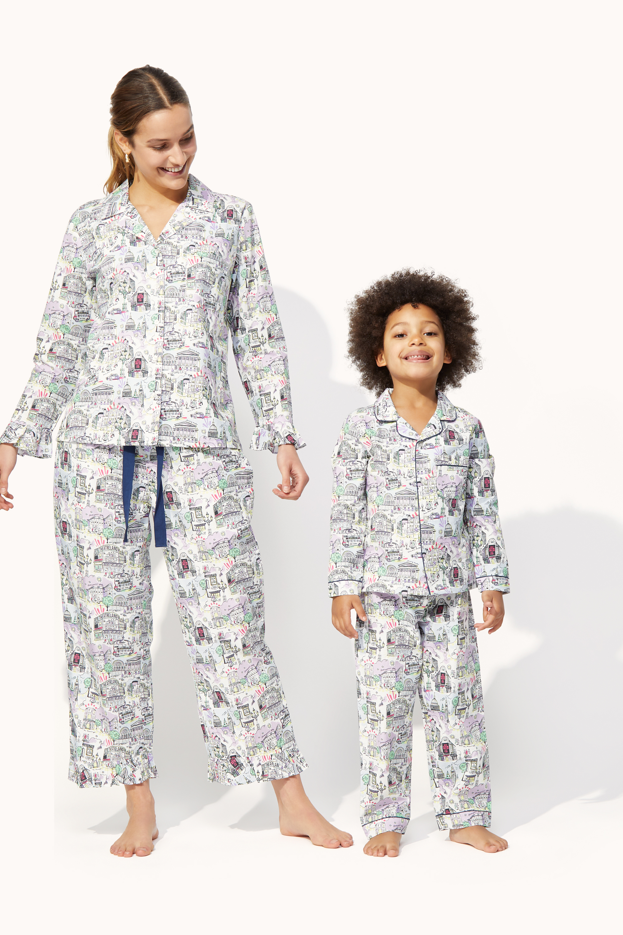 London West End Frill Woven PJ Set