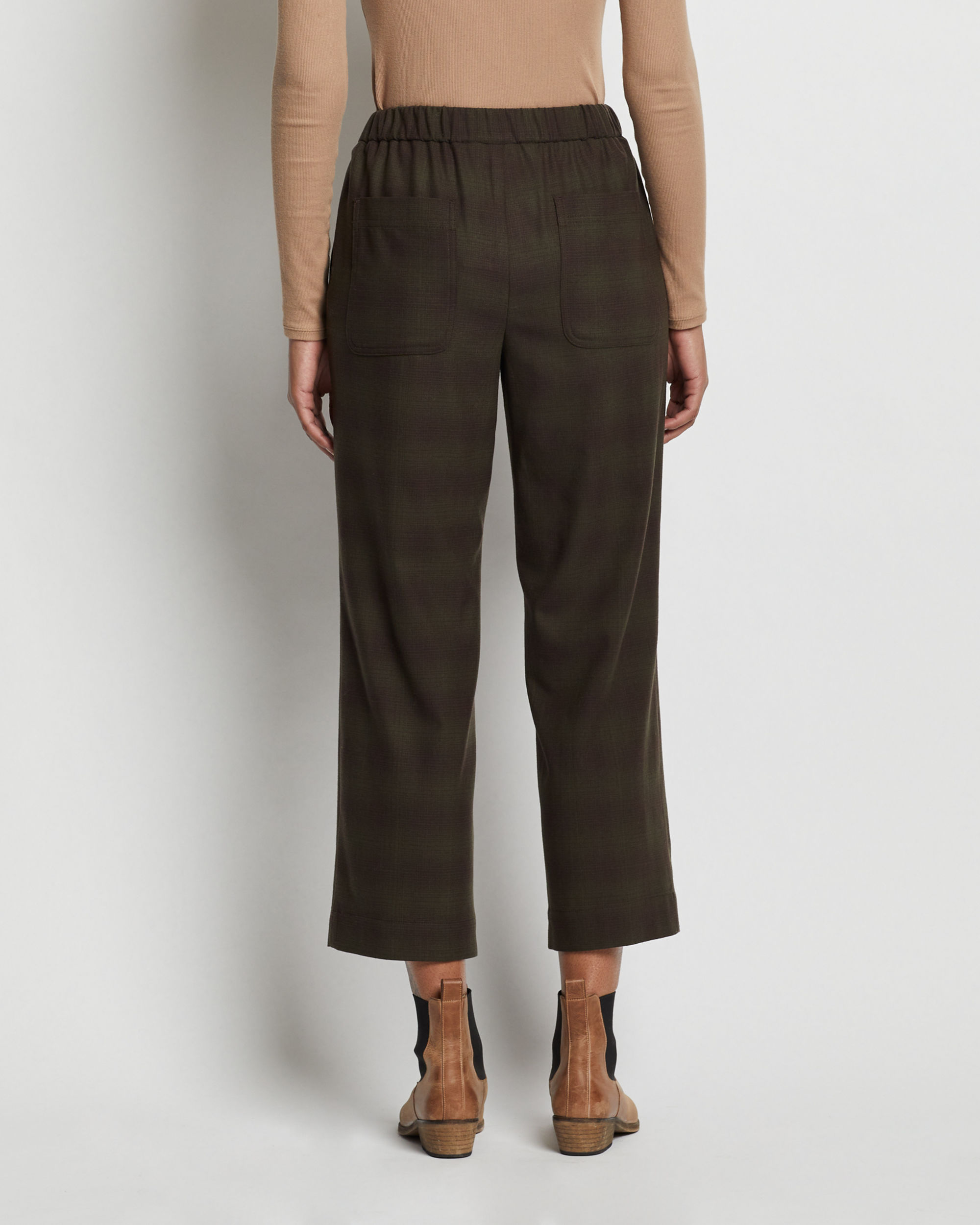 WOMEN'S BROADWAY MERINO PLAID PANTS