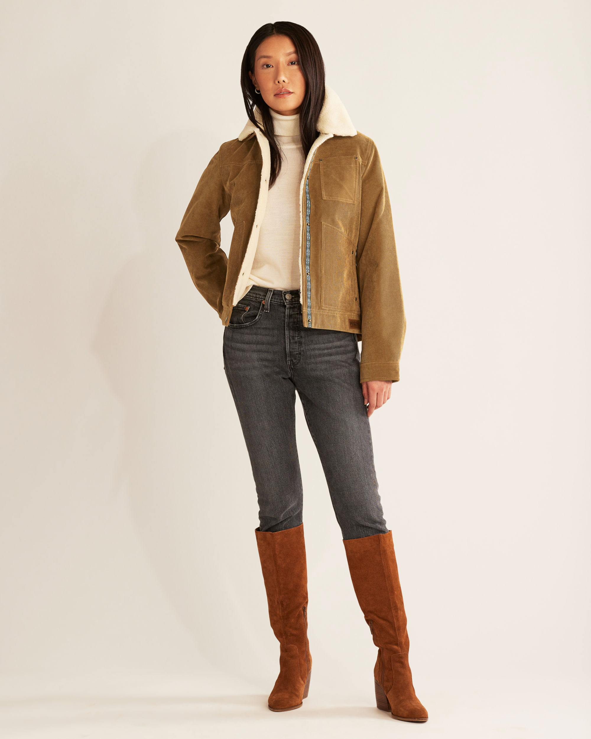 WOMEN'S WIND RIVER CORDUROY TRUCKER JACKET