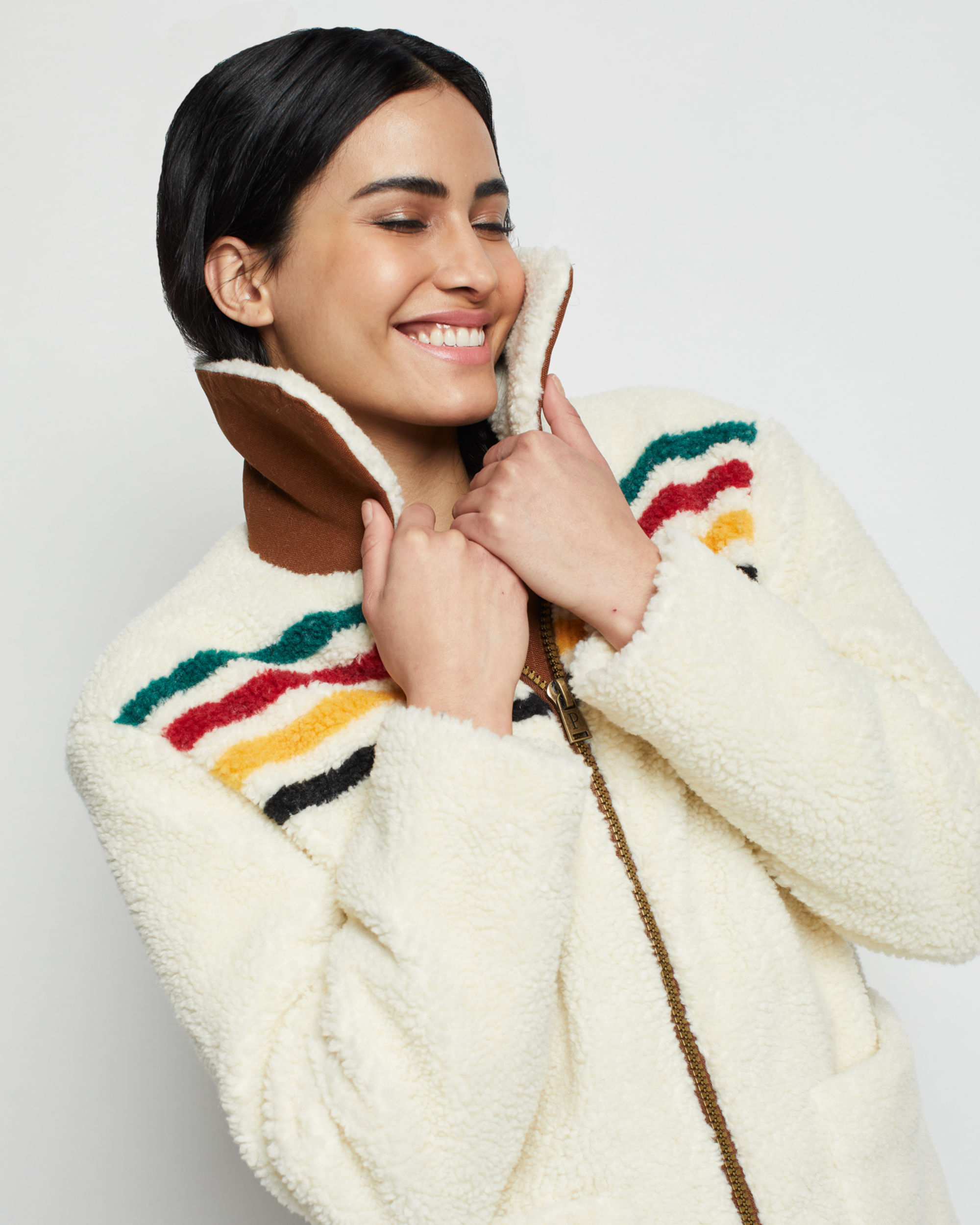 WOMEN'S GLACIER SUNSET SHERPA FLEECE JACKET