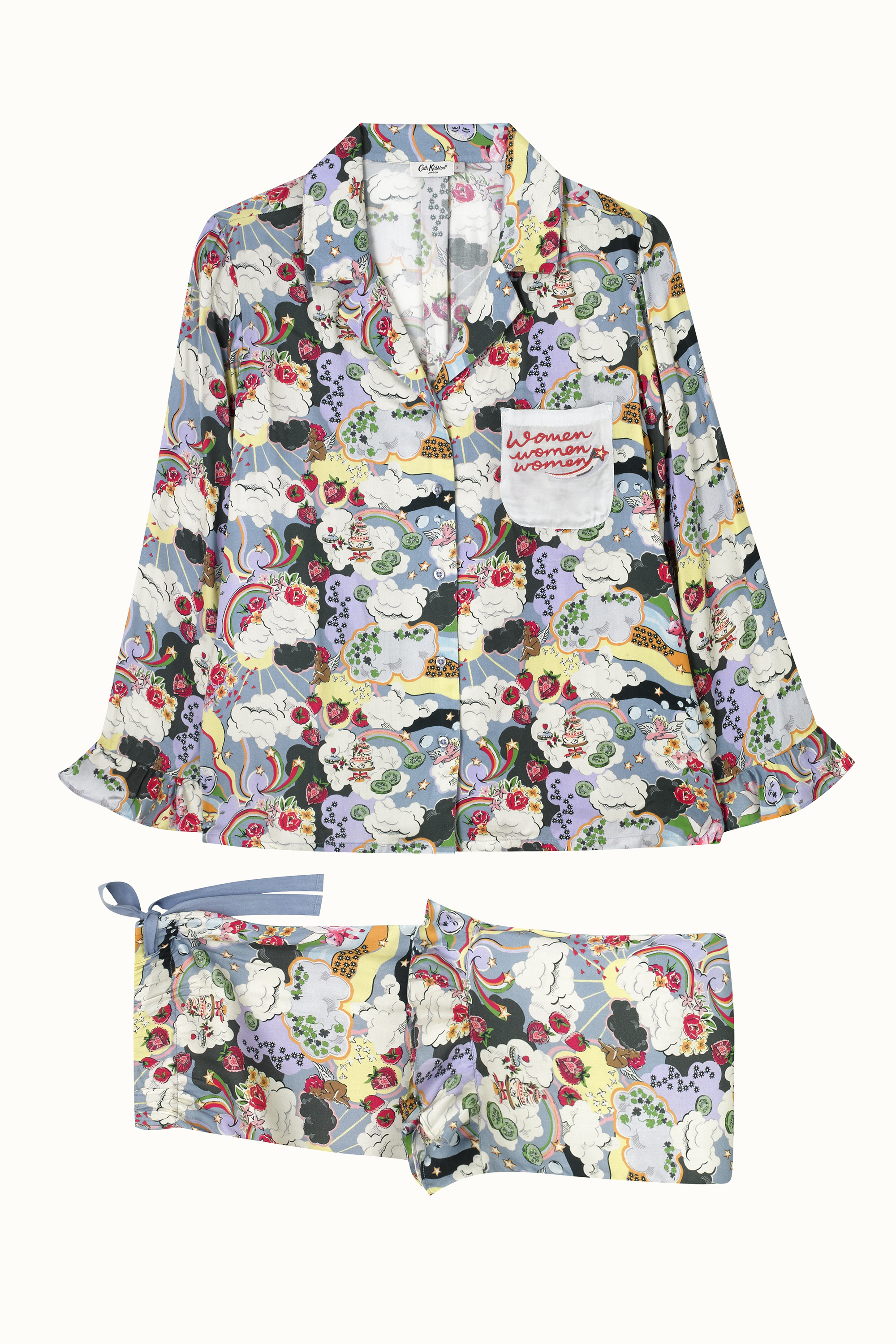 Anything Is Possible Silky Frill PJ Set