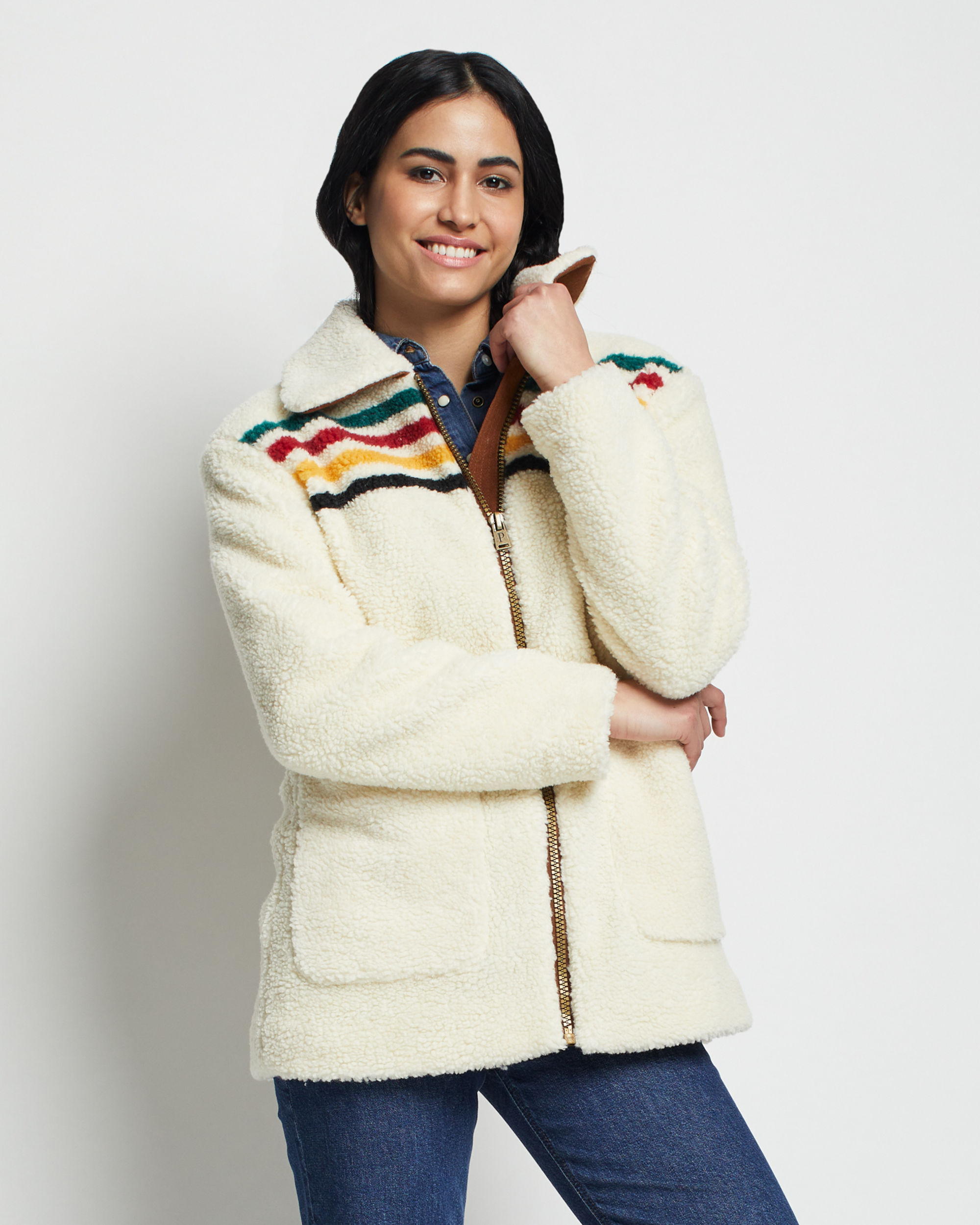 WOMEN'S GLACIER SUNSET SHERPA FLEECE JACKET