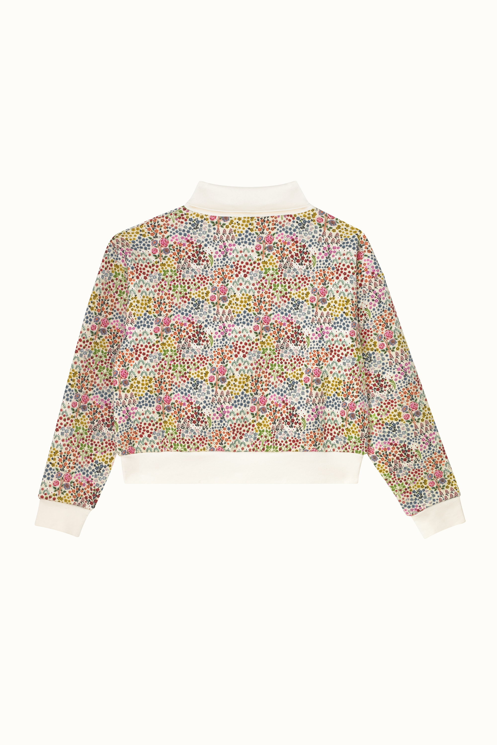 Artist Kingdom Ditsy Printed Half Zip Sweatshirt