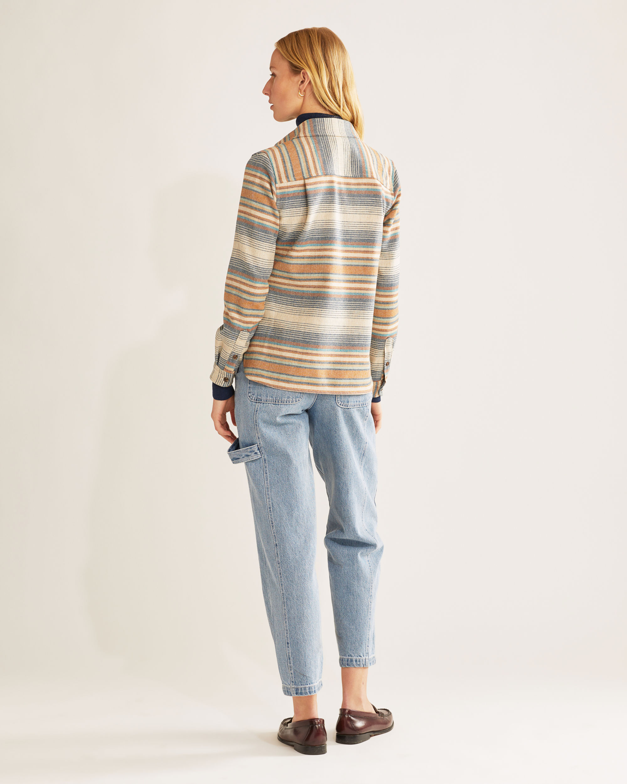 WOMEN'S STRIPED BOARD SHIRT