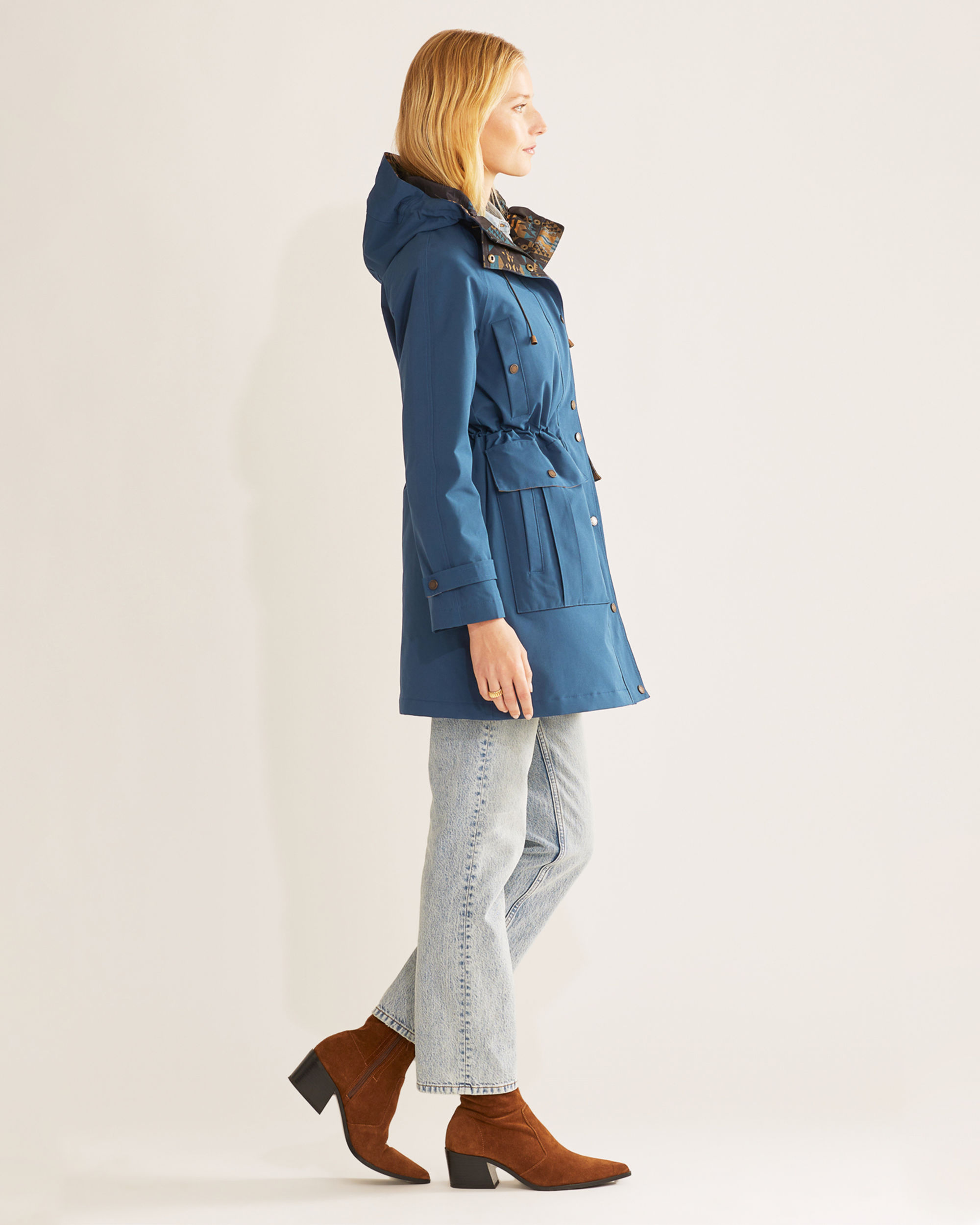 WOMEN'S BRIDGEPORT HOODED TRENCH COAT