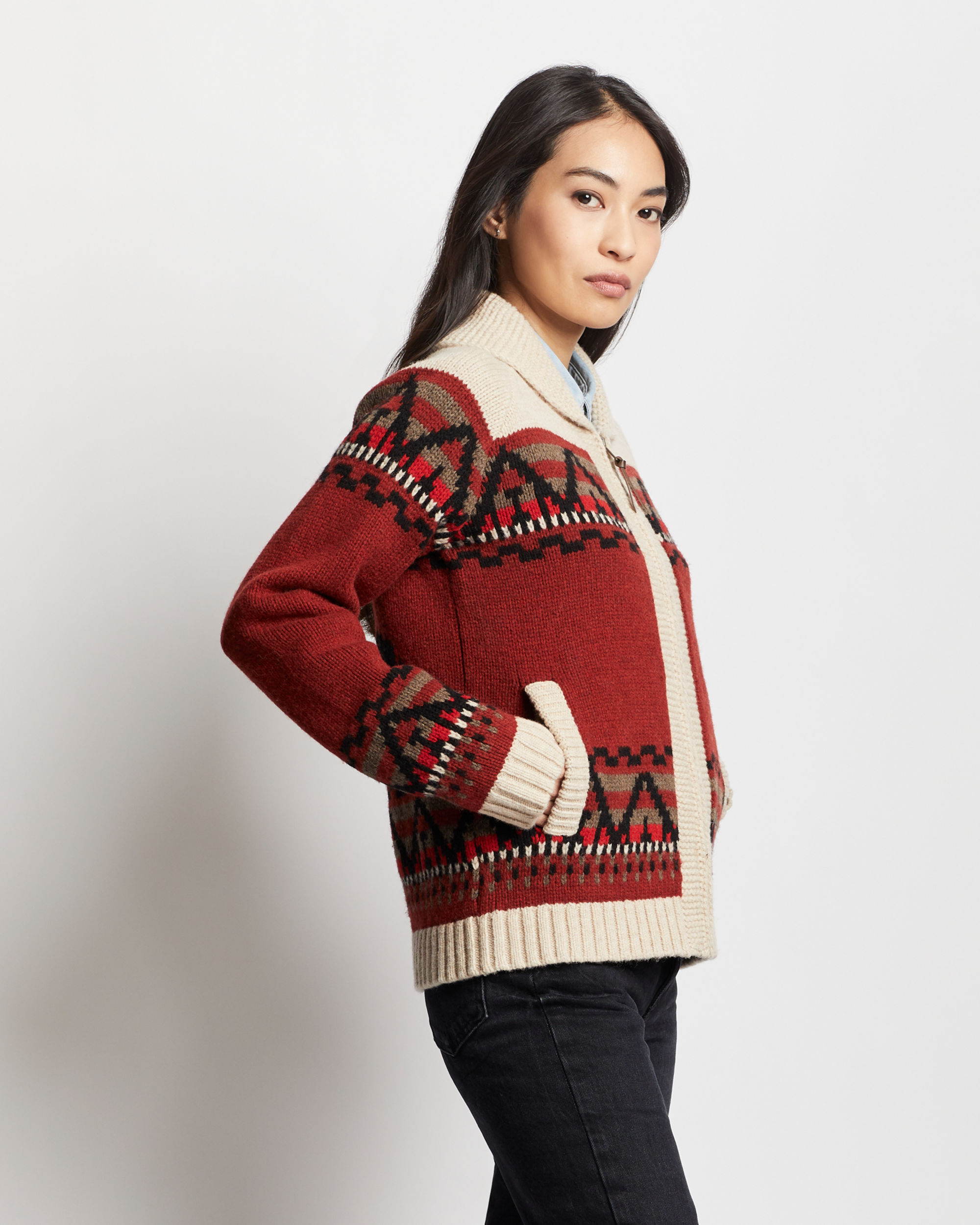 WOMEN'S ALPINE LAMBSWOOL ZIP CARDIGAN