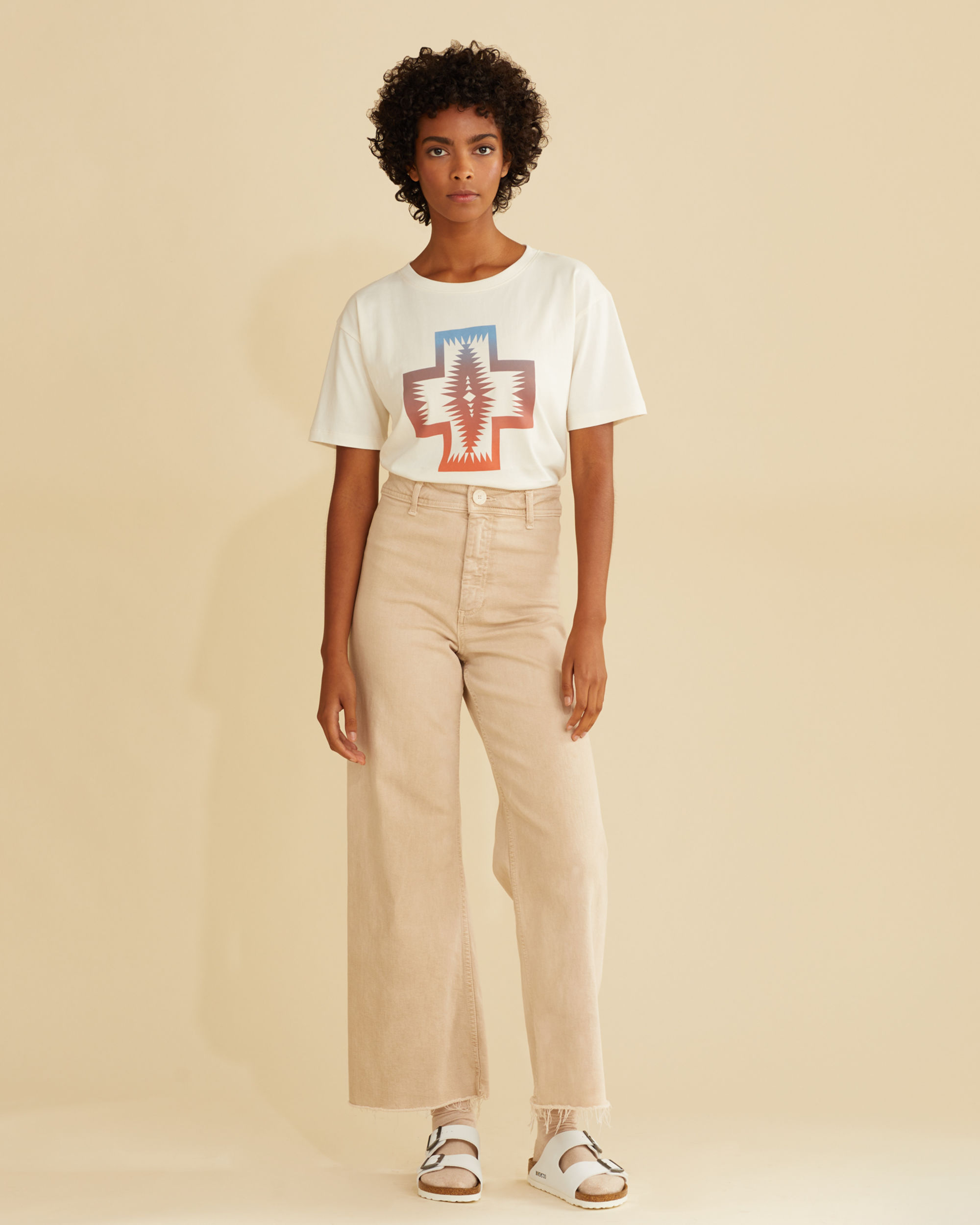 WOMEN'S CROPPED DESCHUTES GRAPHIC TEE