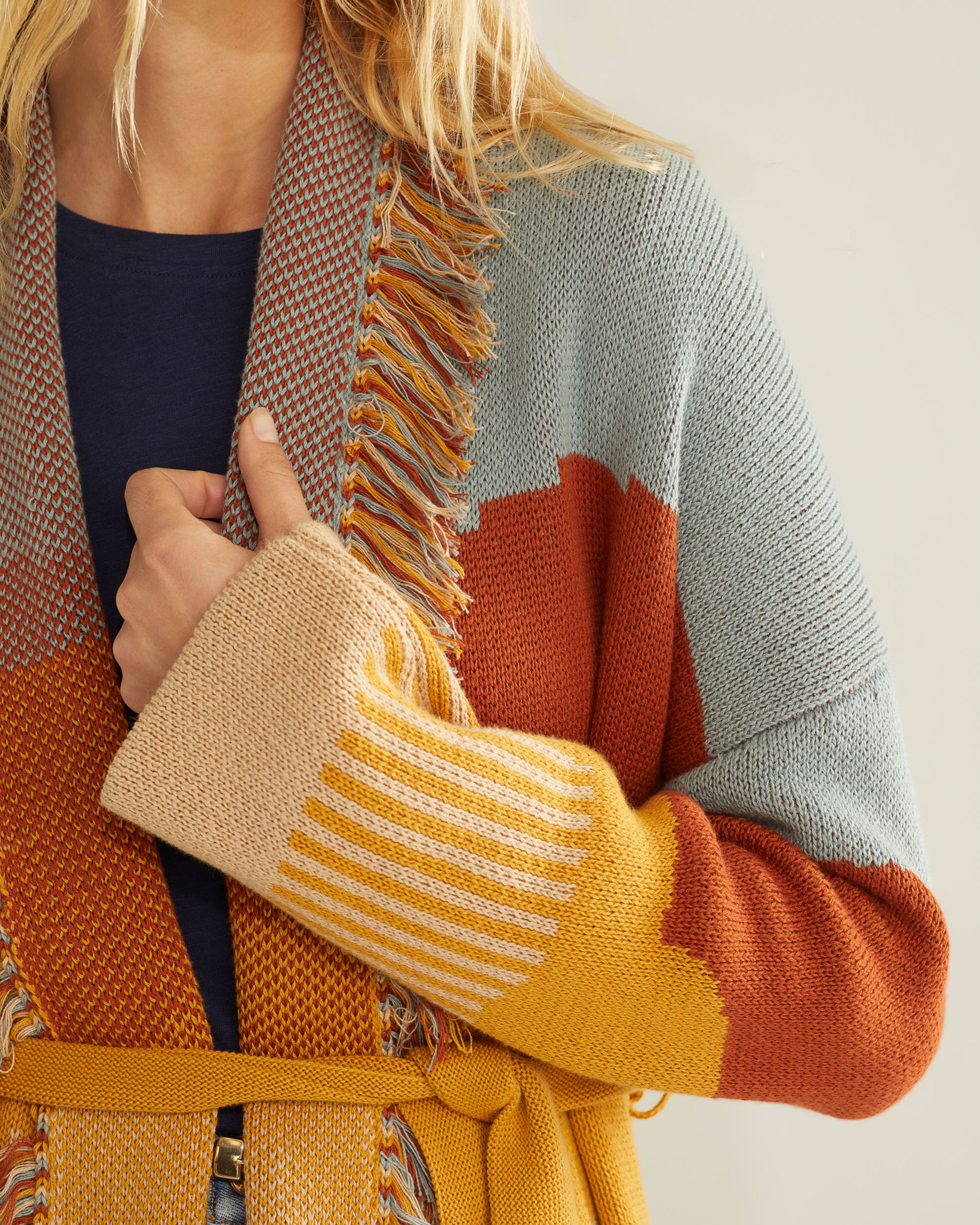 WOMEN'S COLUMBIA SHAWL-COLLAR CARDIGAN