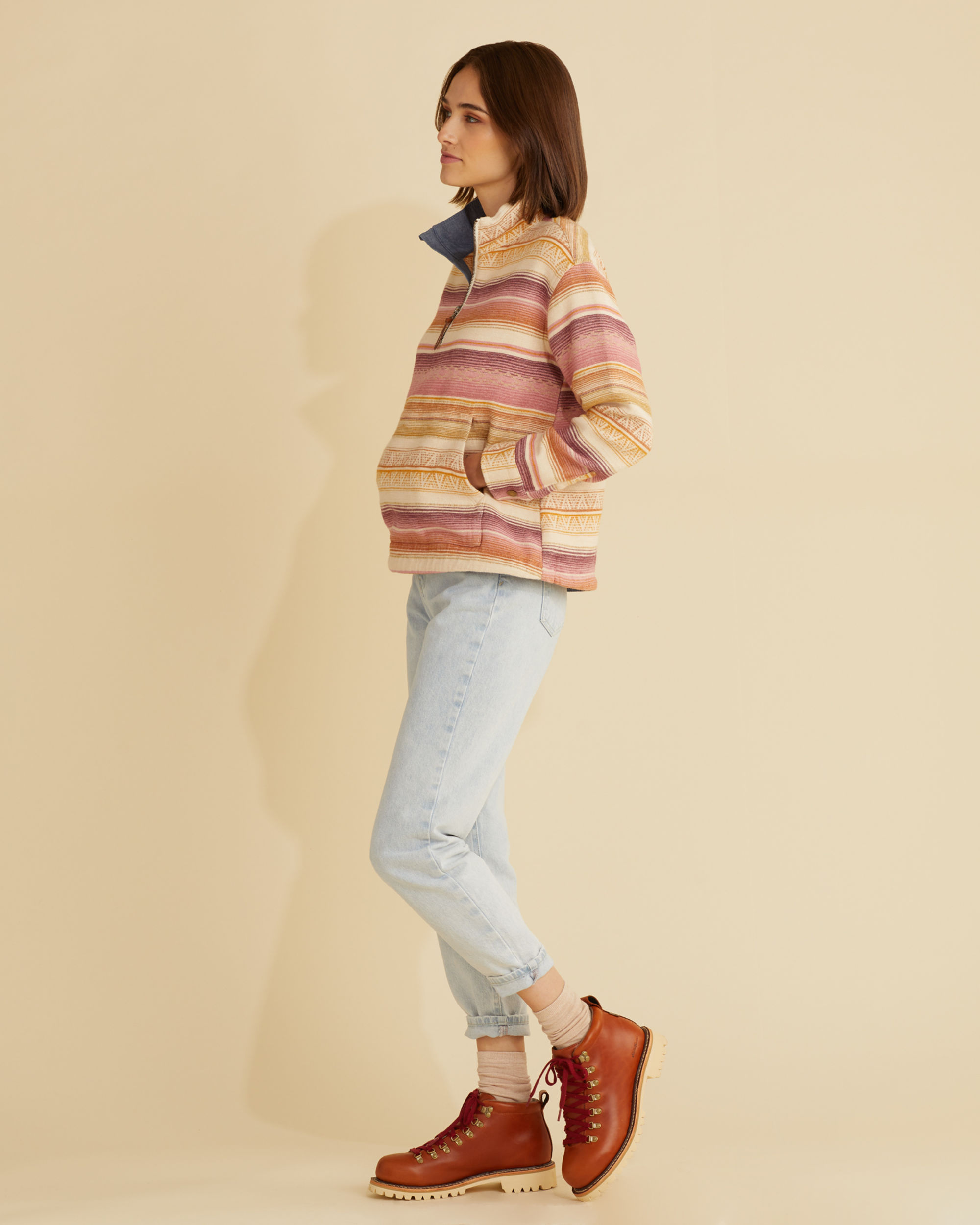 WOMEN'S DOUBLESOFT HALF-ZIP PULLOVER