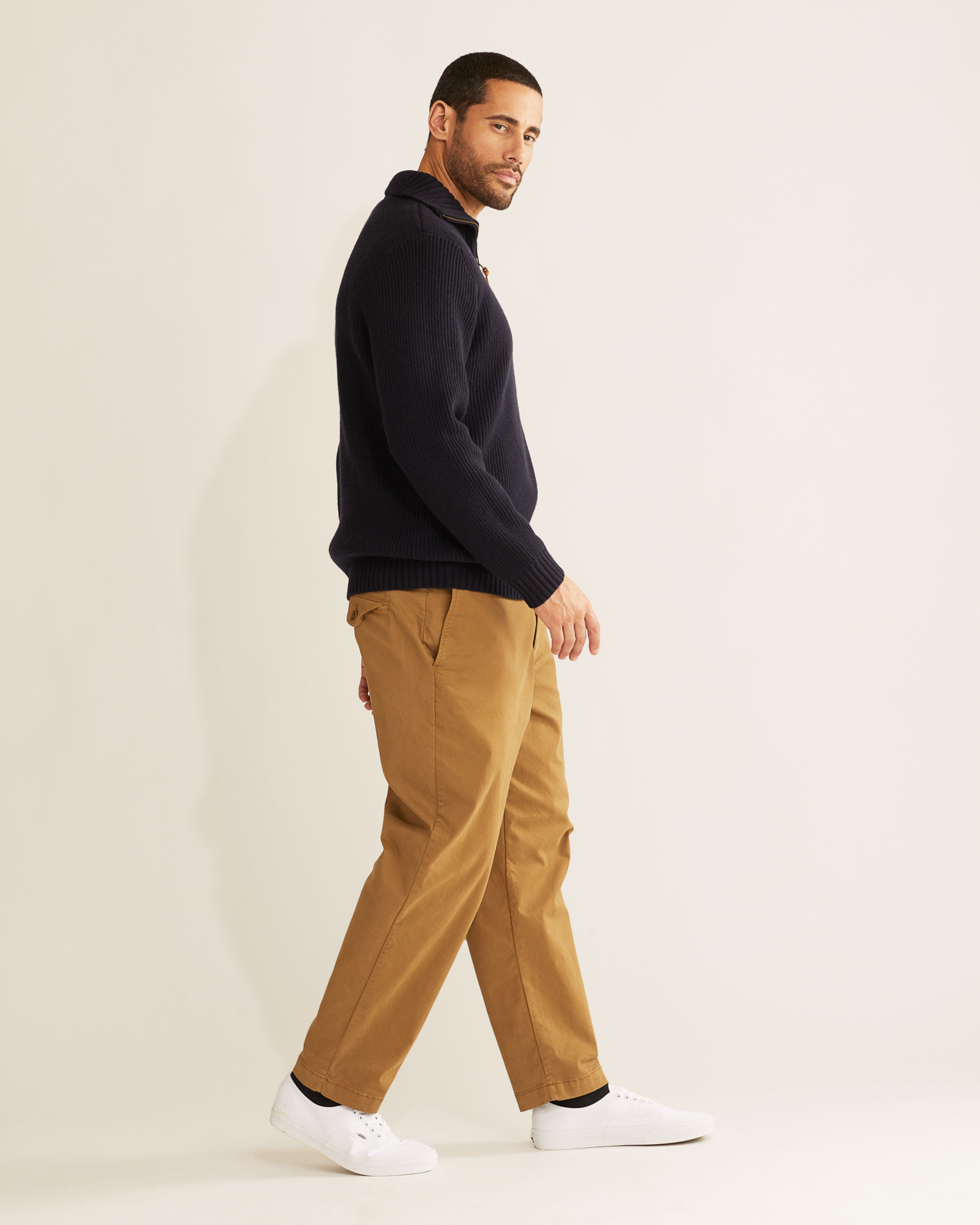 MEN'S MERINO HALF-ZIP SWEATER