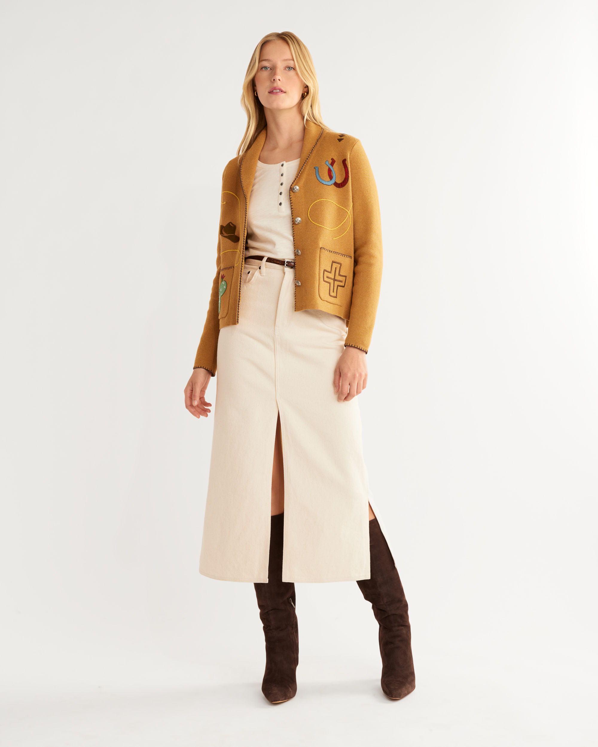 WOMEN'S LIMITED EDITION WESTERN SOUVENIR CARDIGAN