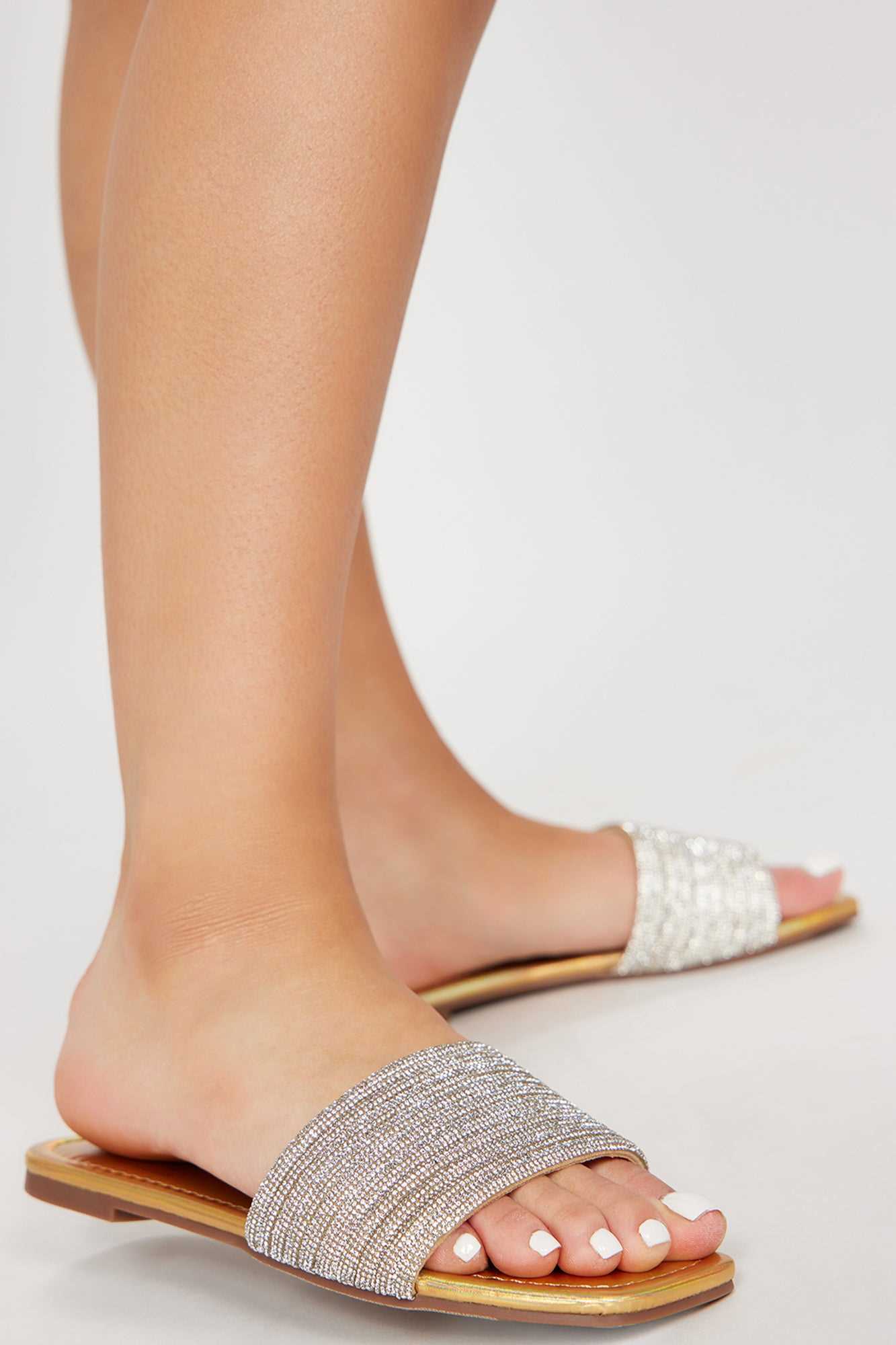 Catch You Later Flat Sandals   Gold