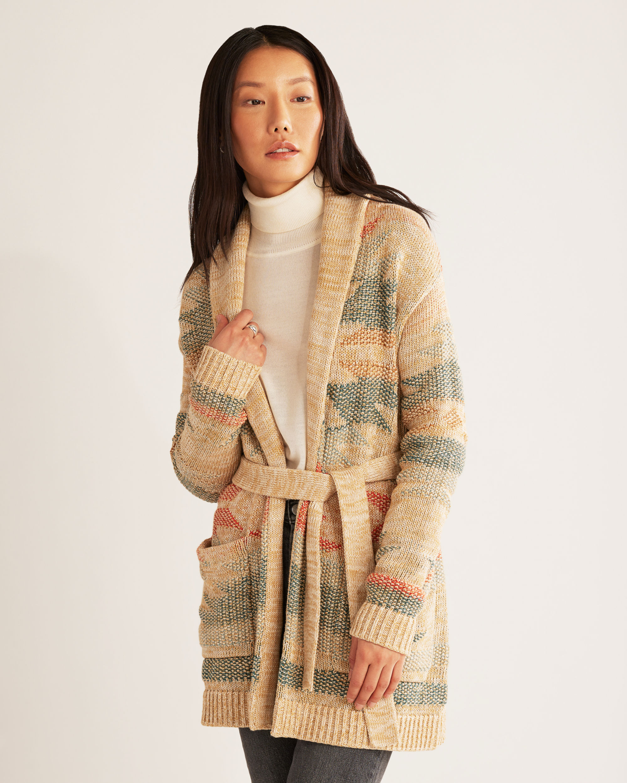 WOMEN'S MONTEREY BELTED CARDIGAN