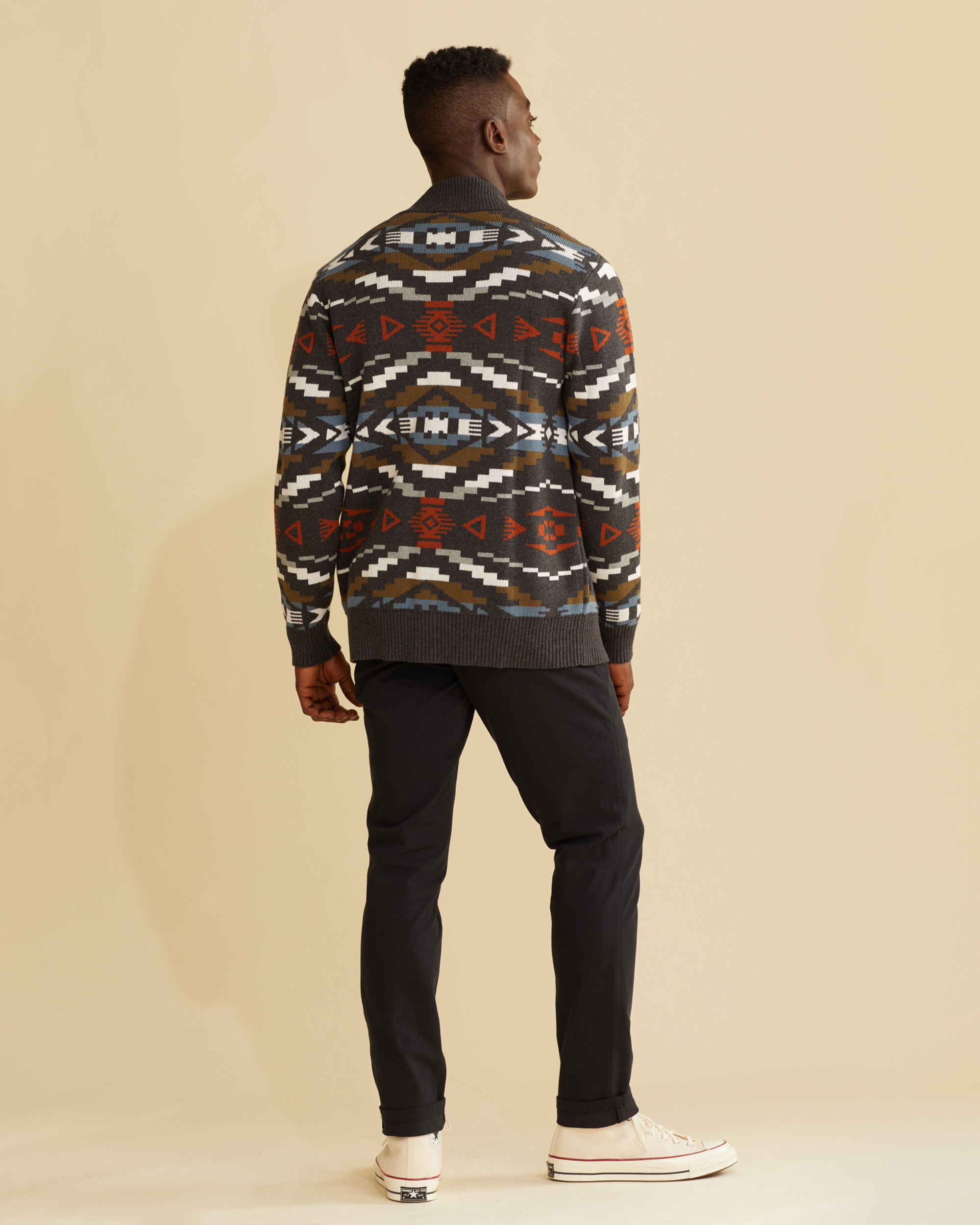 MEN'S CARICO COTTON CARDIGAN