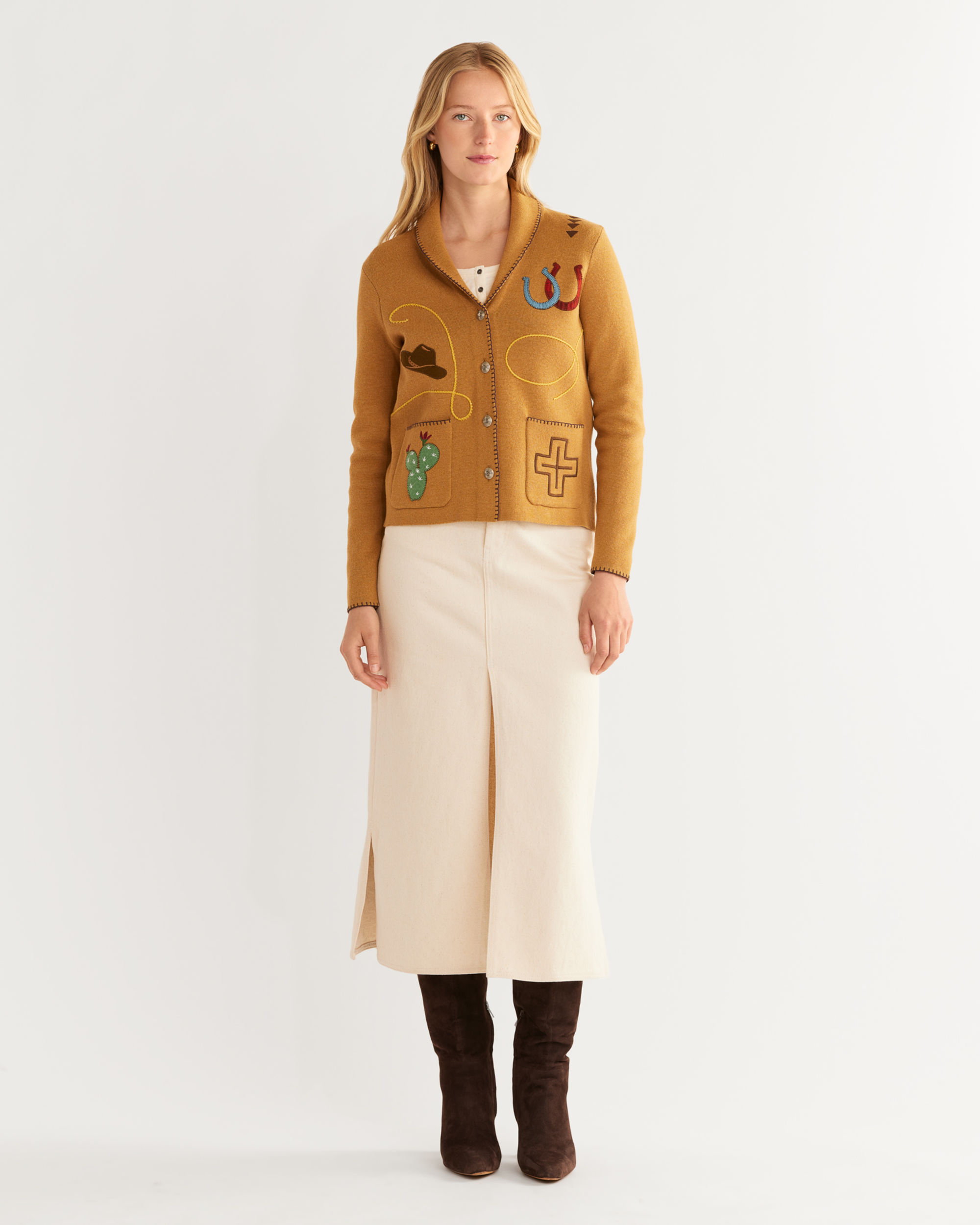 WOMEN'S LIMITED EDITION WESTERN SOUVENIR CARDIGAN