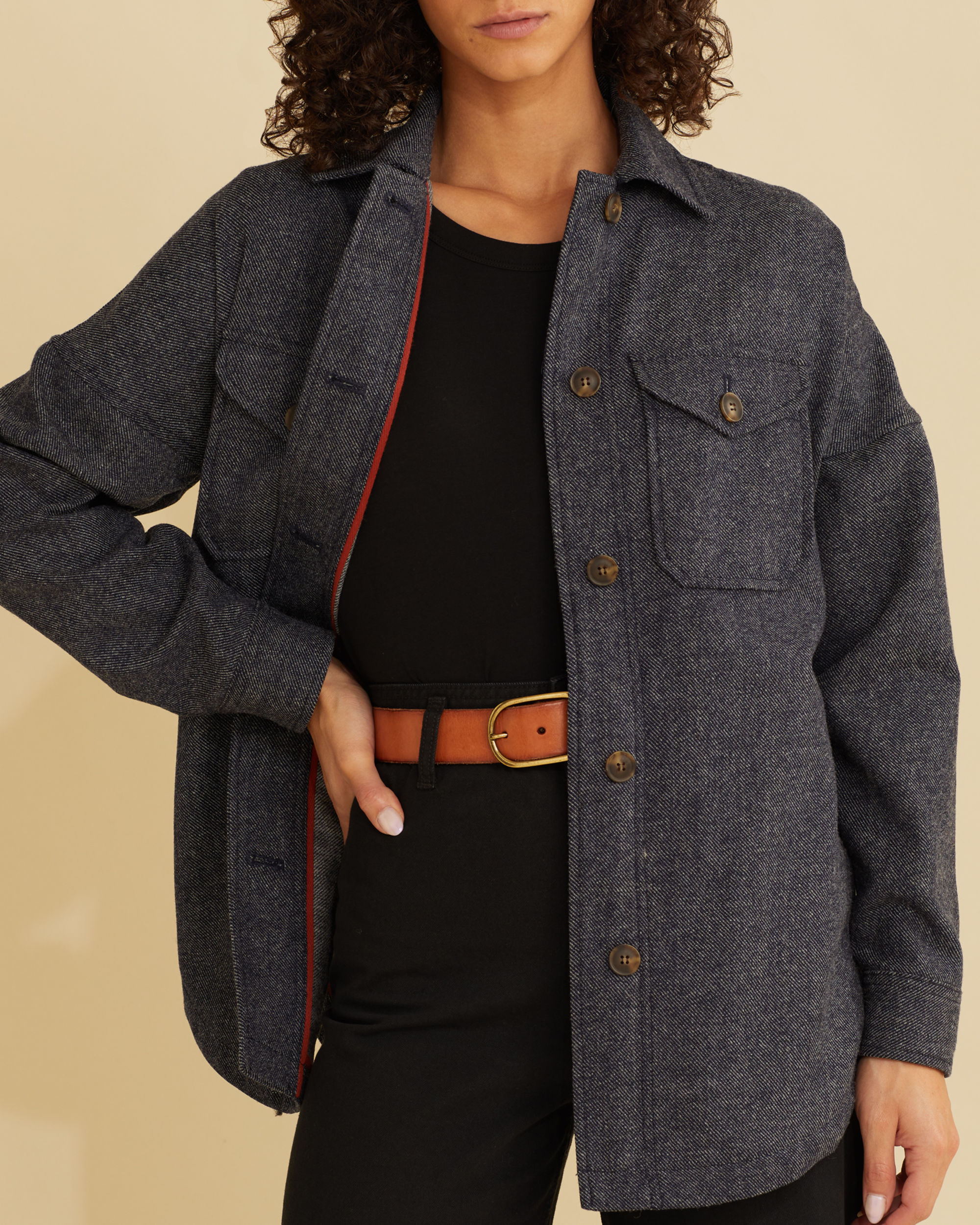 WOMEN'S WOOL SHIRT JACKET
