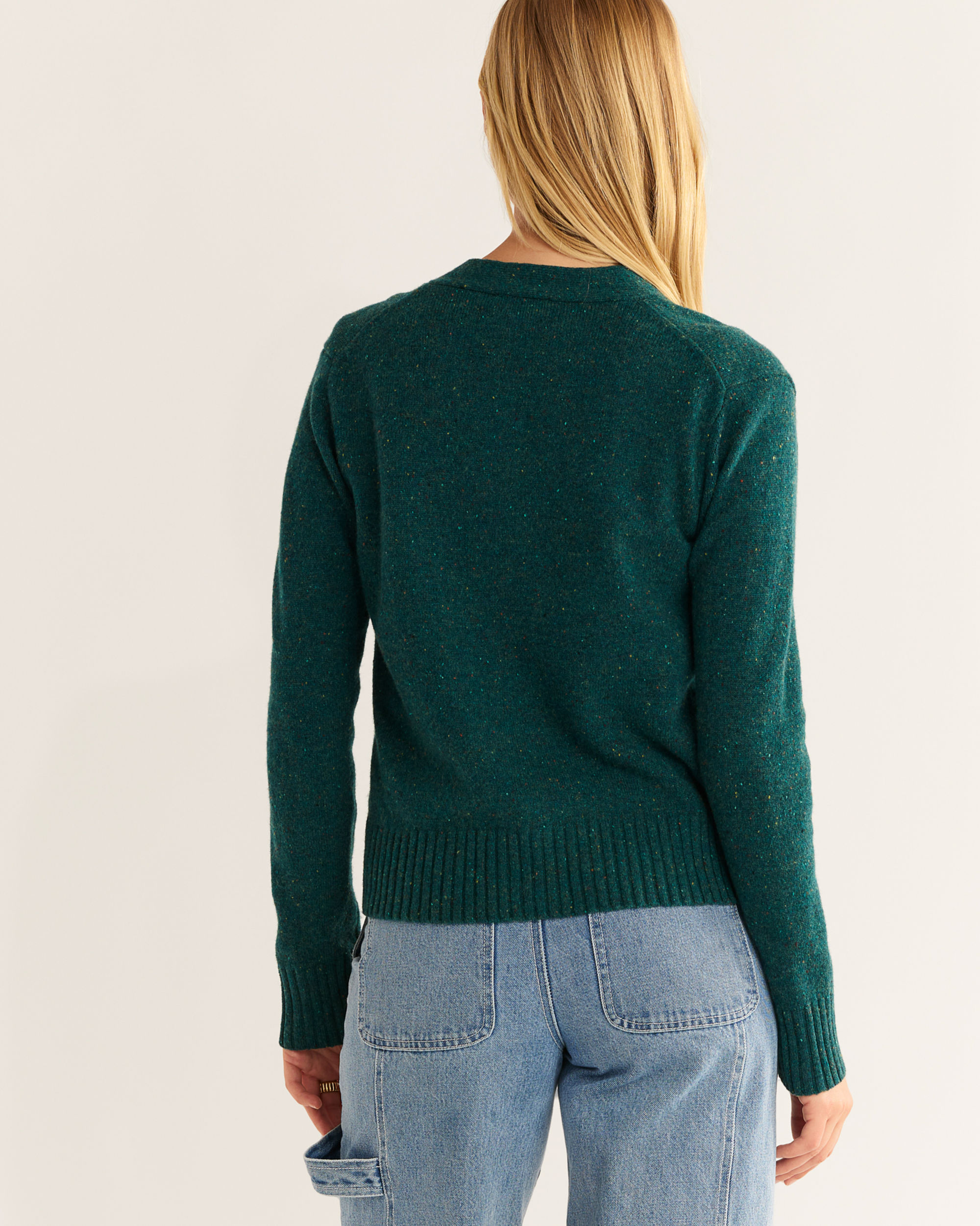 WOMEN'S MERINO CROPPED CARDIGAN