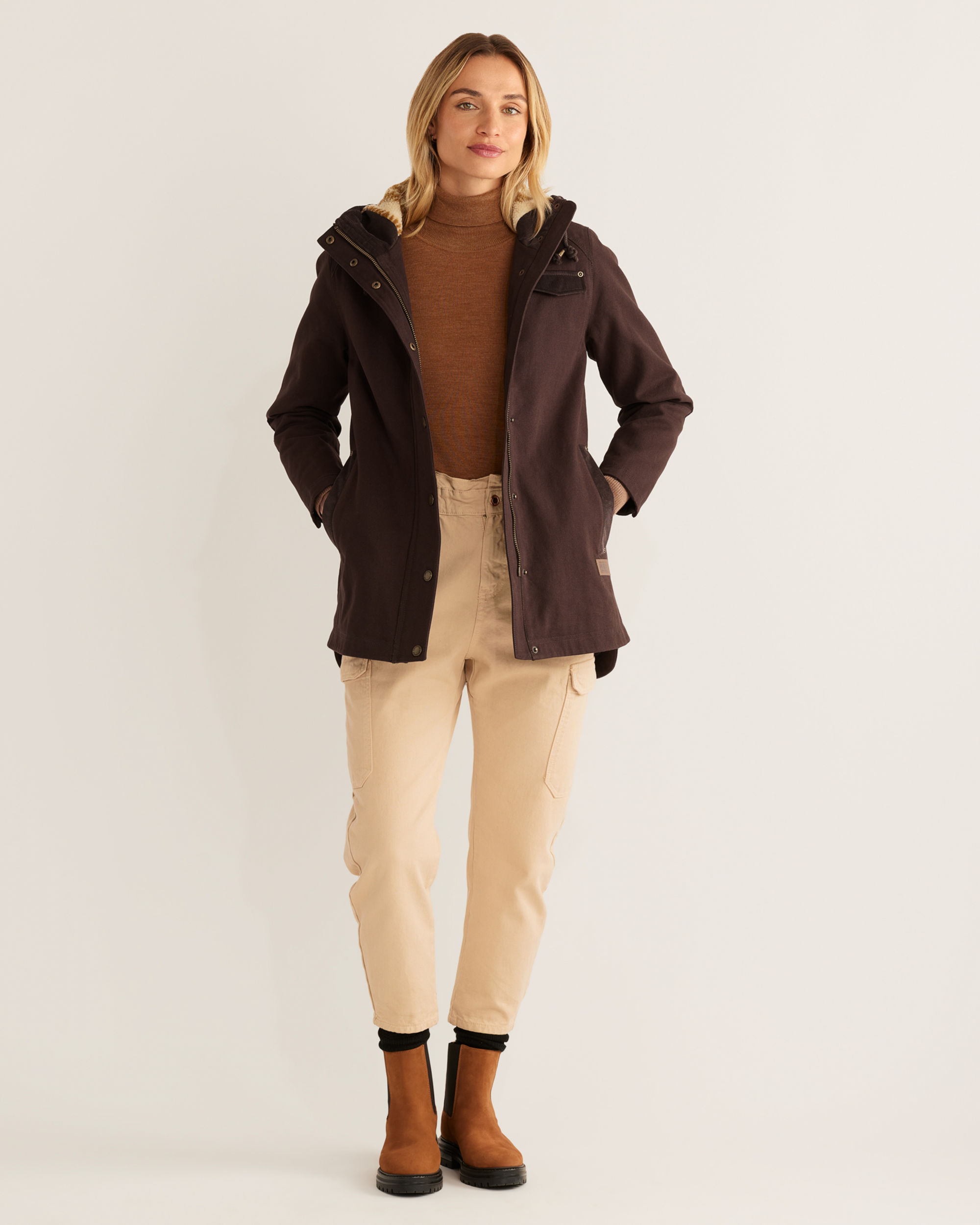 WOMEN'S MARIAS COTTON CANVAS PARKA