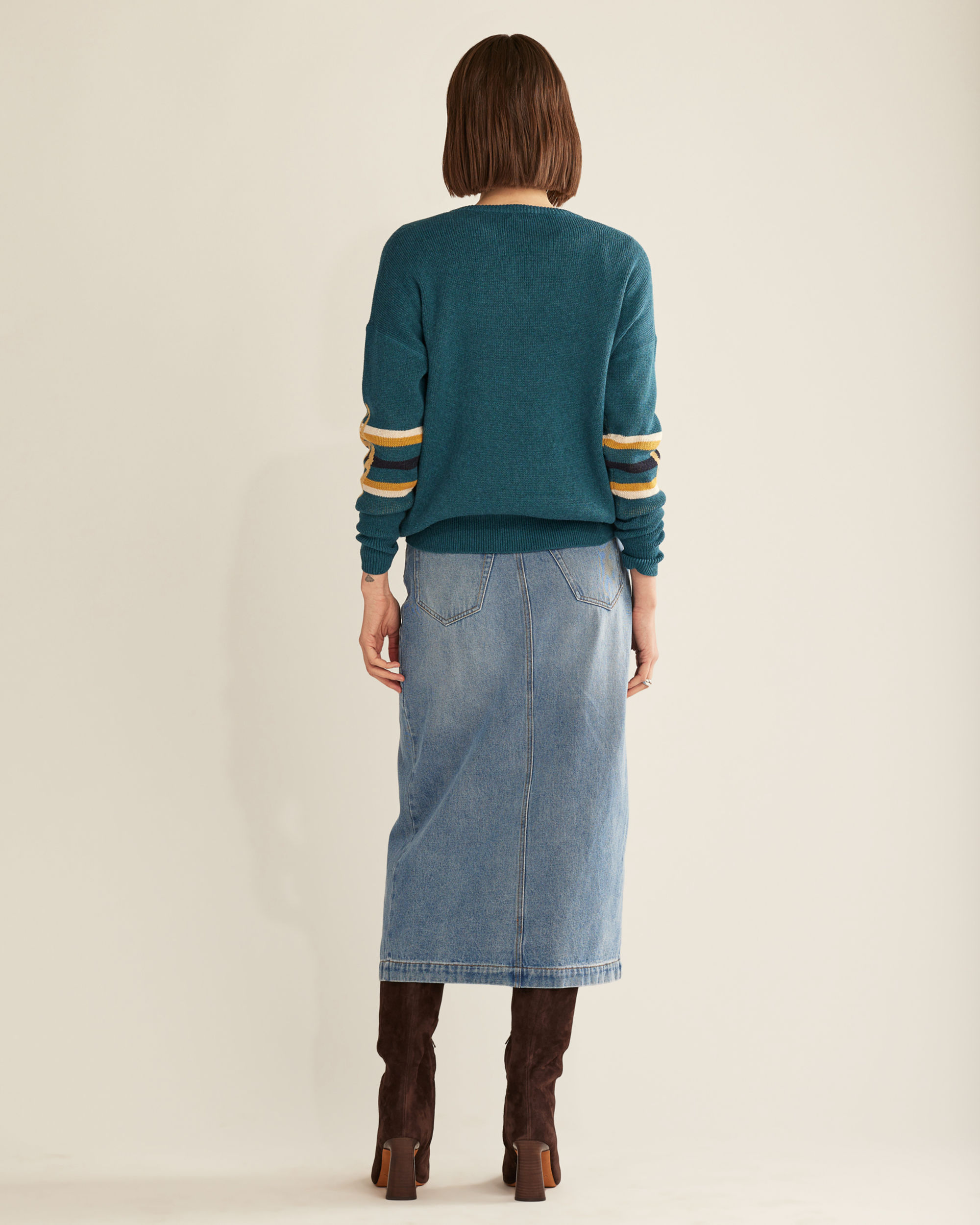 WOMEN'S GRAPHIC COTTON PULLOVER