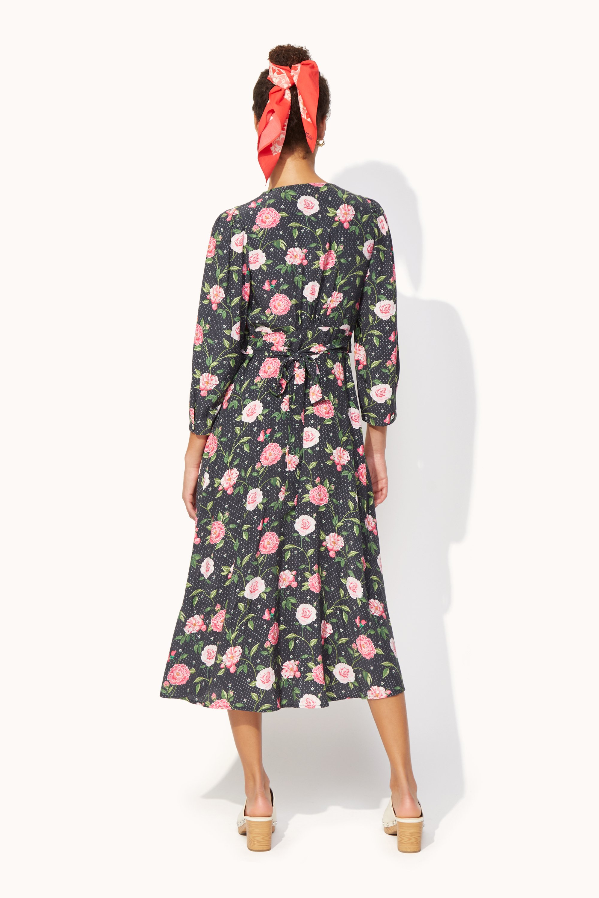 Tea Rose Ruffle Tea Dress