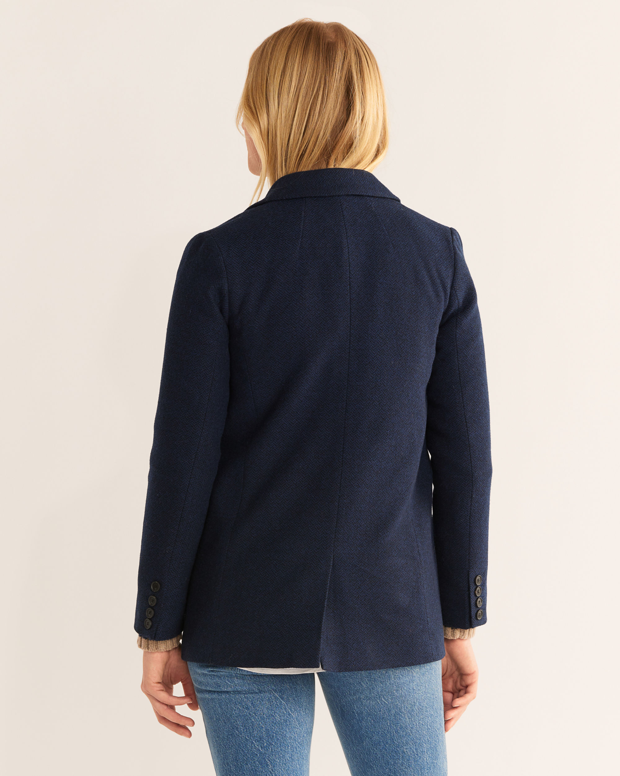 WOMEN'S DAVIS CHEVRON WOOL BLAZER