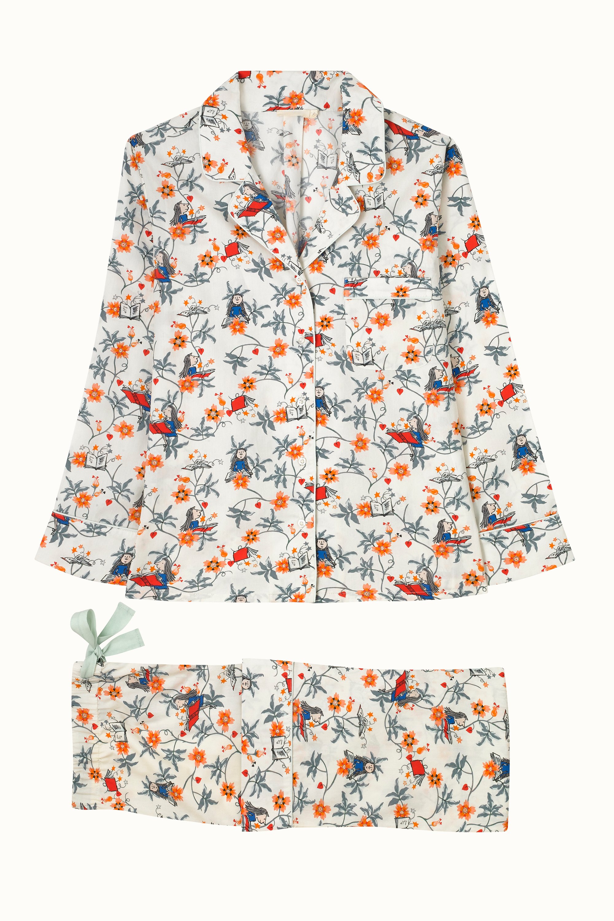 Matilda Firework Ditsy Long Woven PJ Set