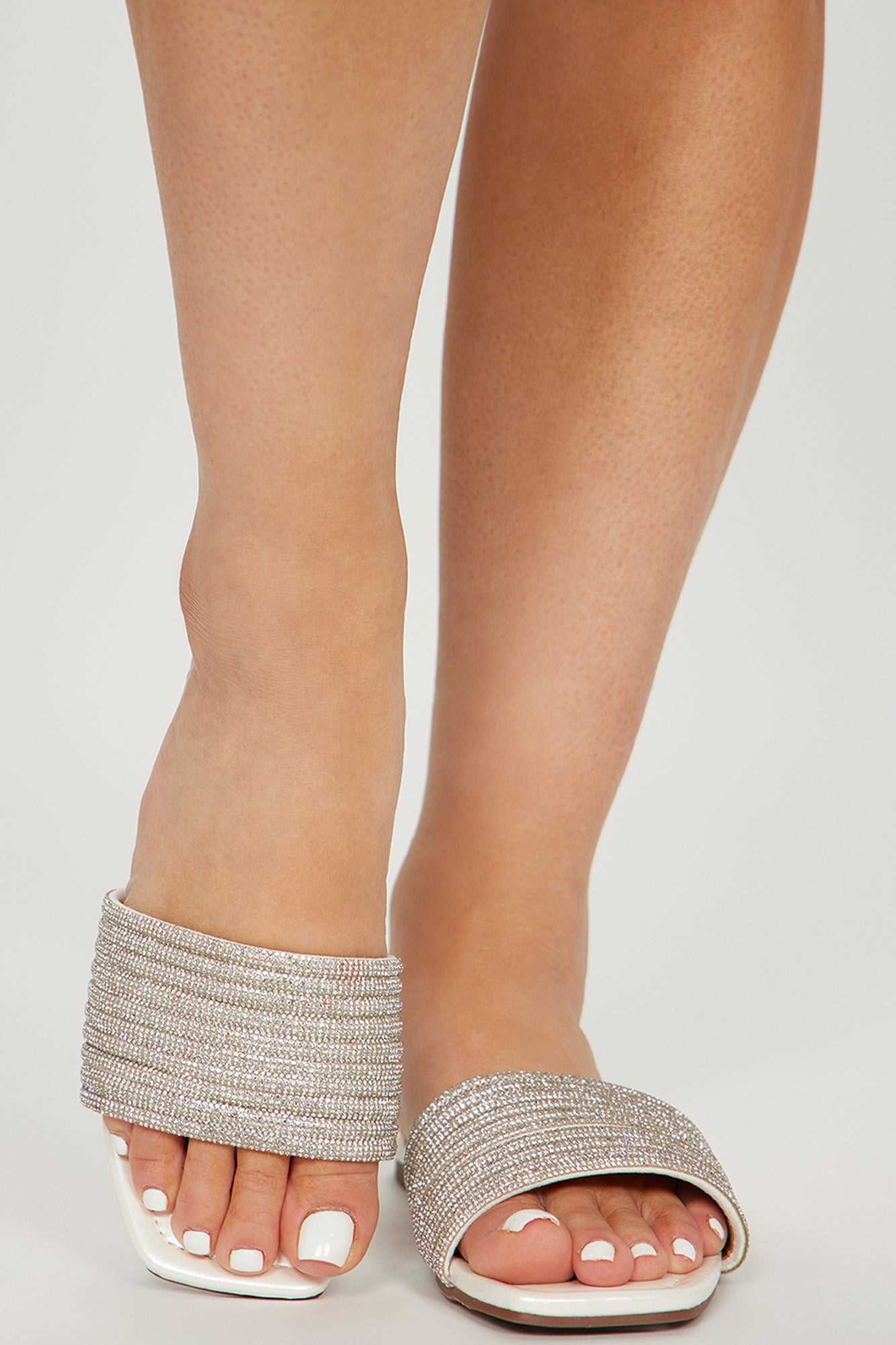 Catch You Later Flat Sandals   White