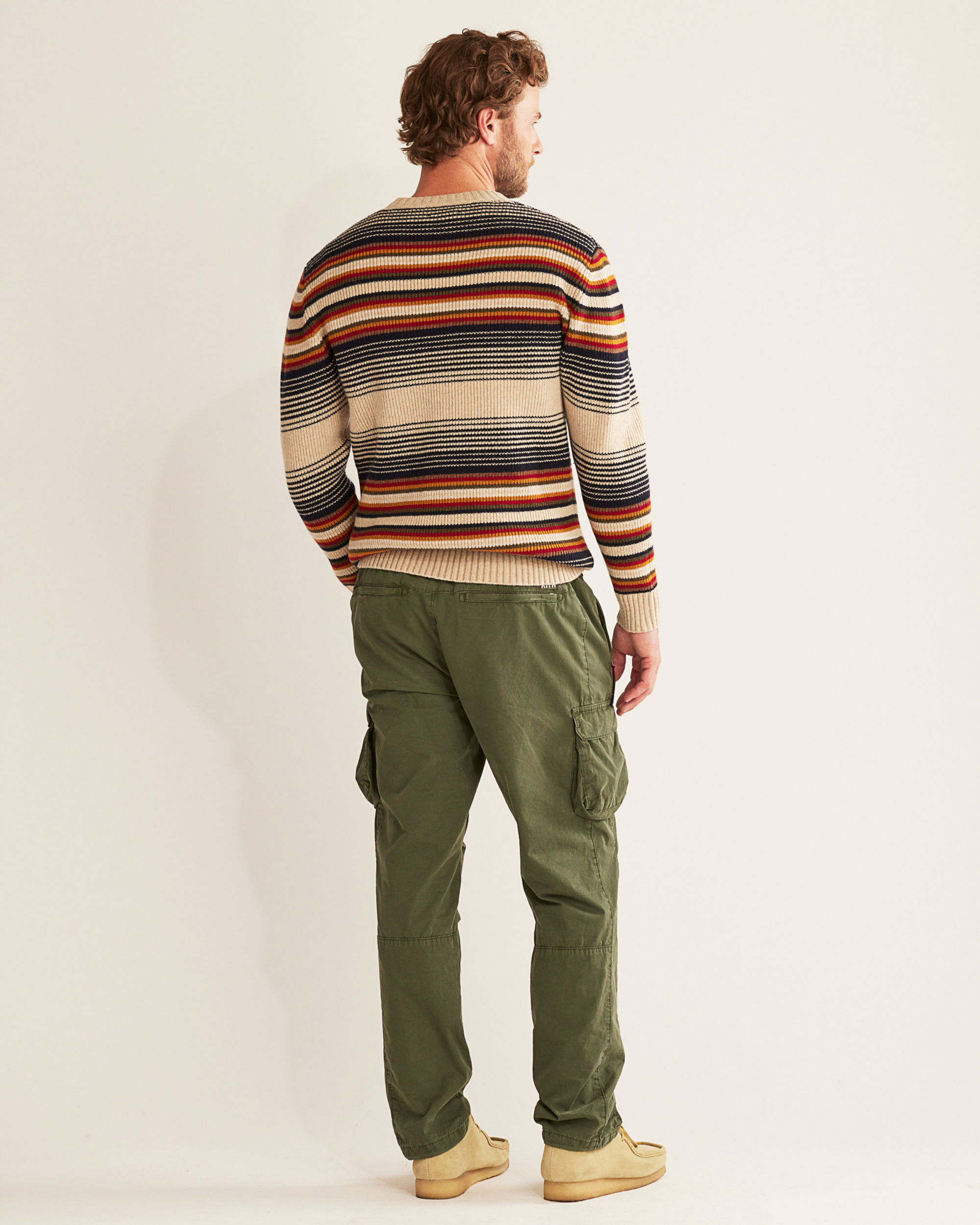 MEN'S MERINO STRIPE CREW SWEATER