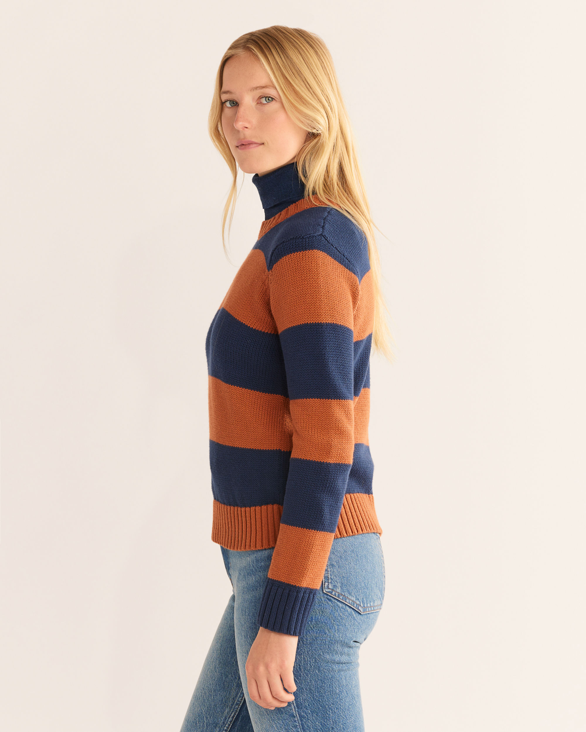 WOMEN'S SELLWOOD STRIPE COTTON SWEATER