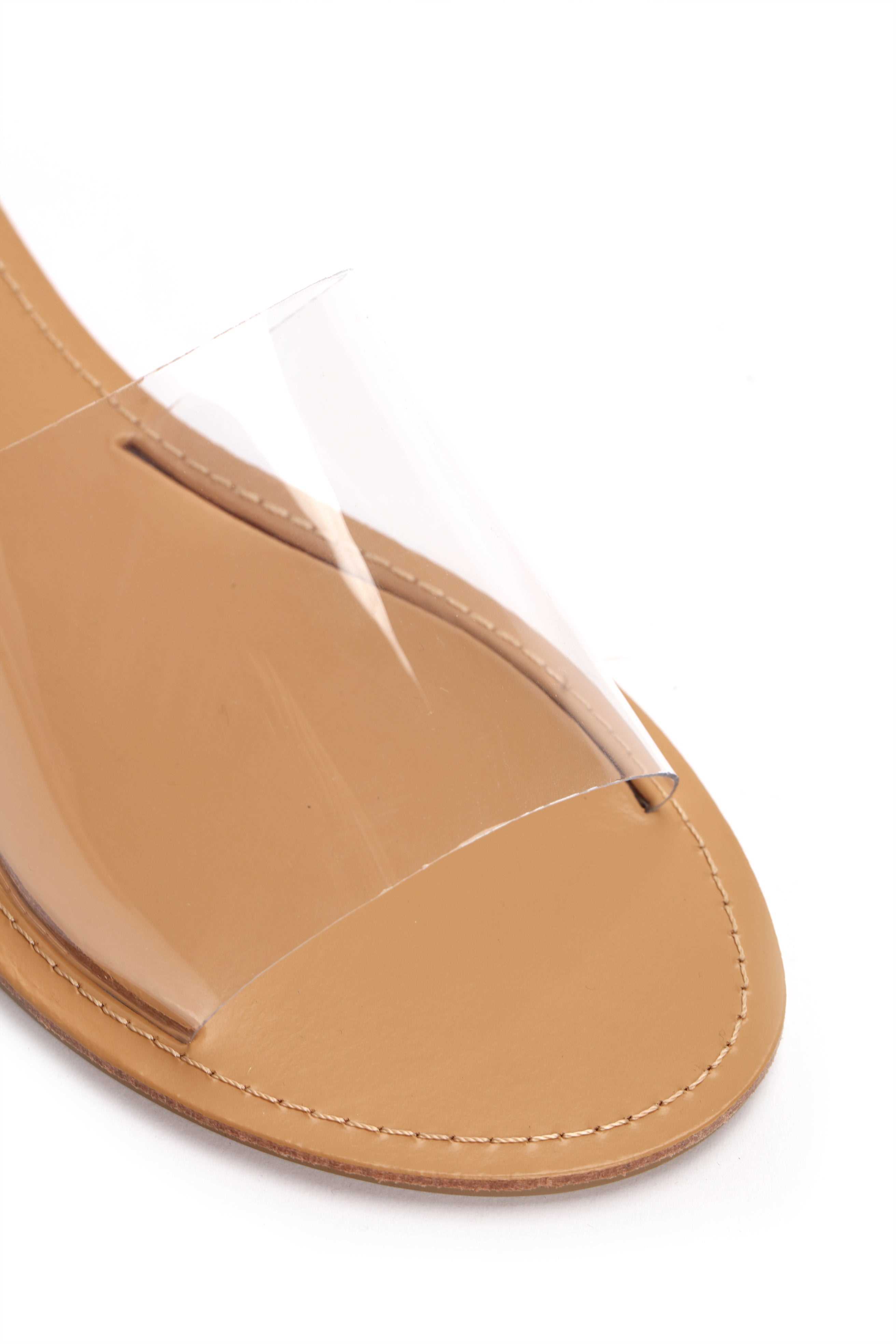Are We Clear Sandal   Clear
