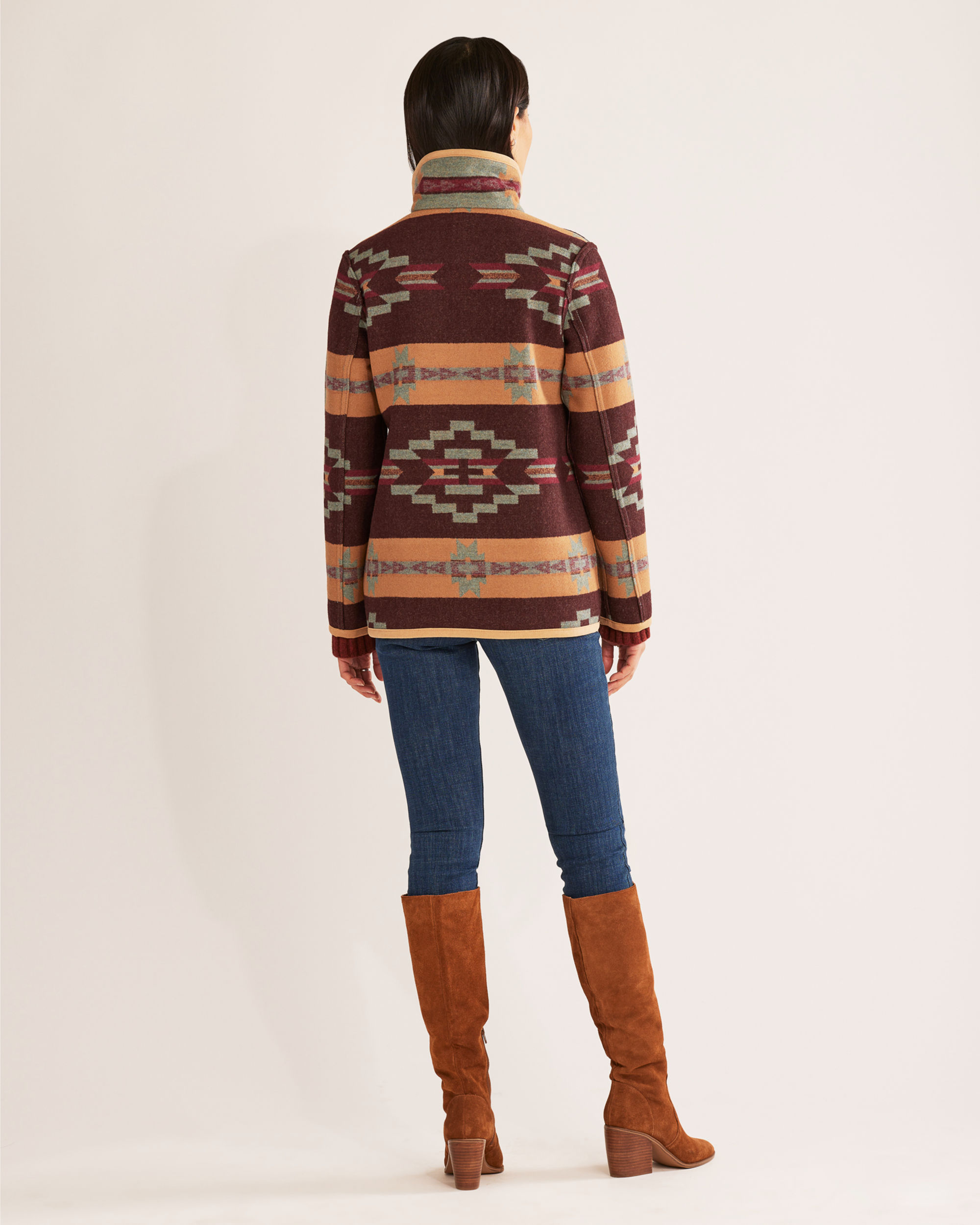 WOMEN'S REVERSIBLE WOOL BARN COAT