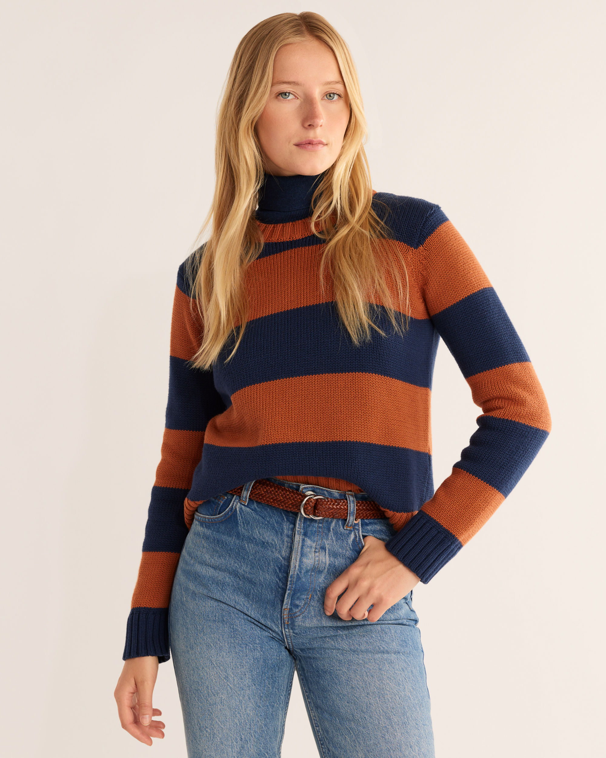 WOMEN'S SELLWOOD STRIPE COTTON SWEATER