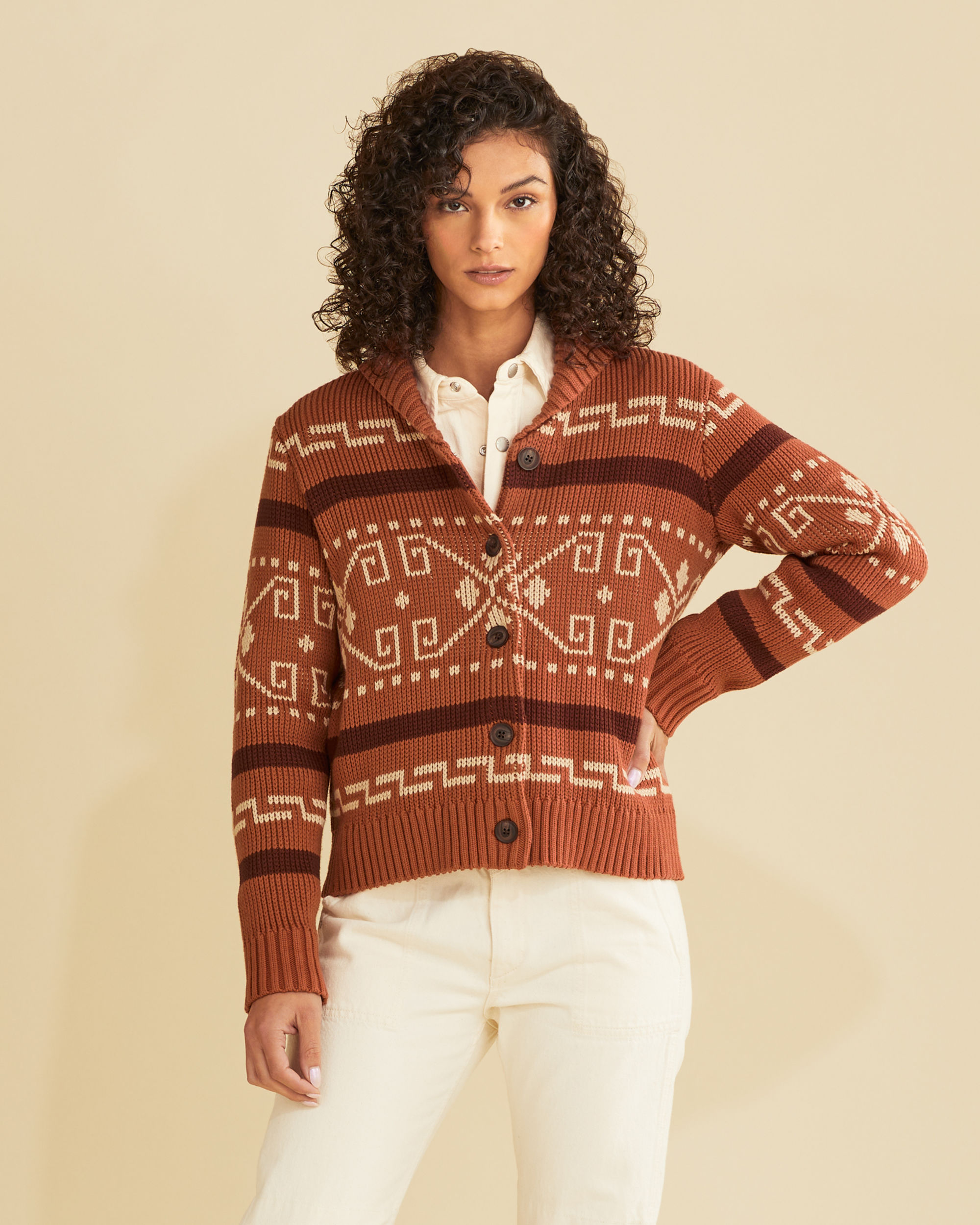 WOMEN'S WESTERLEY COTTON CARDIGAN