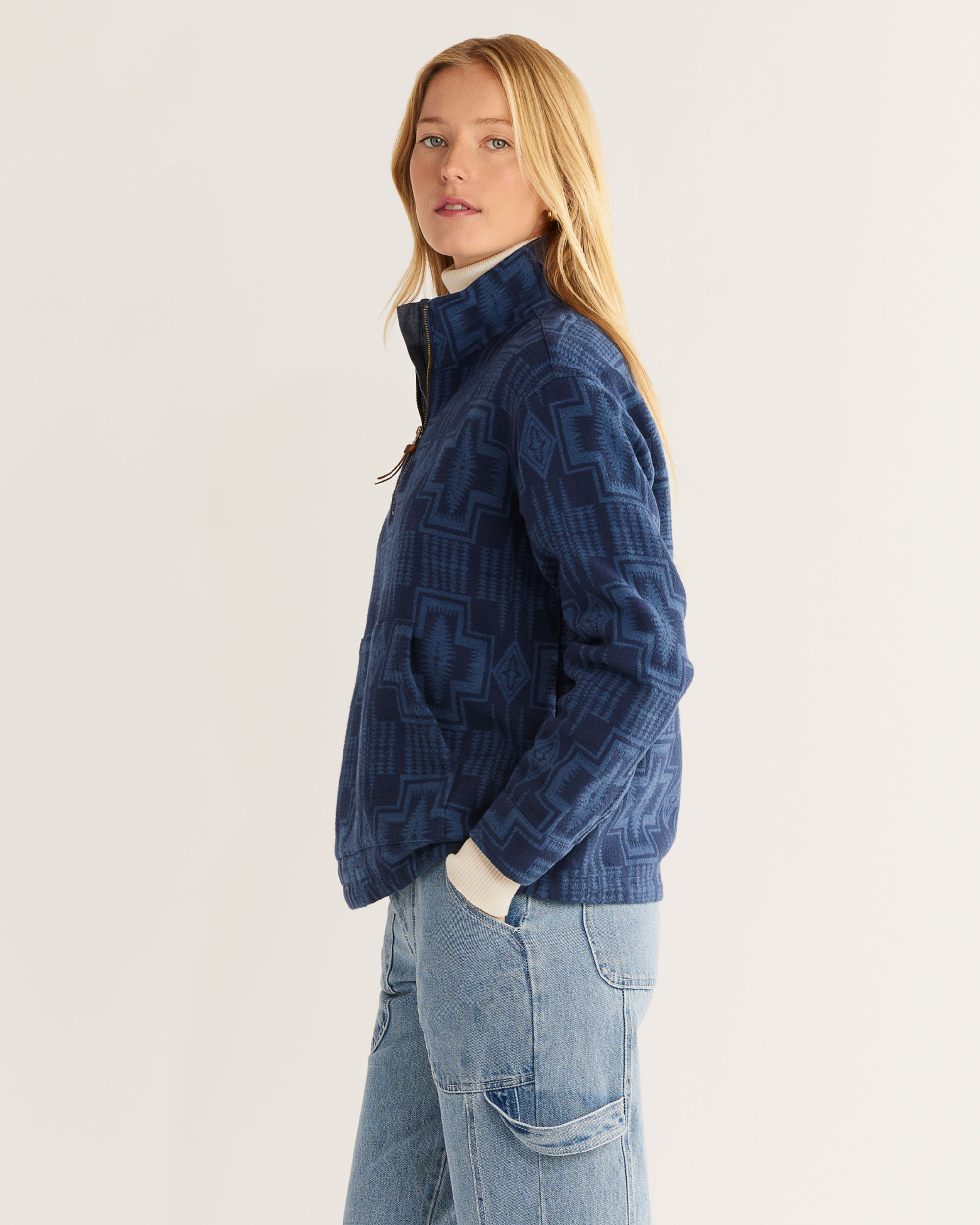 WOMEN'S DOUBLESOFT HALF-ZIP PULLOVER