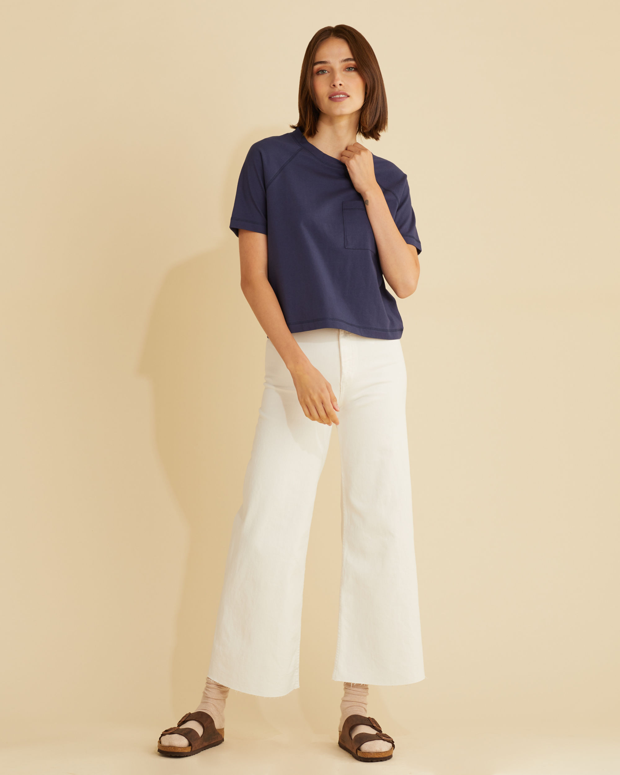 WOMEN'S DESCHUTES RAGLAN-SLEEVE TEE