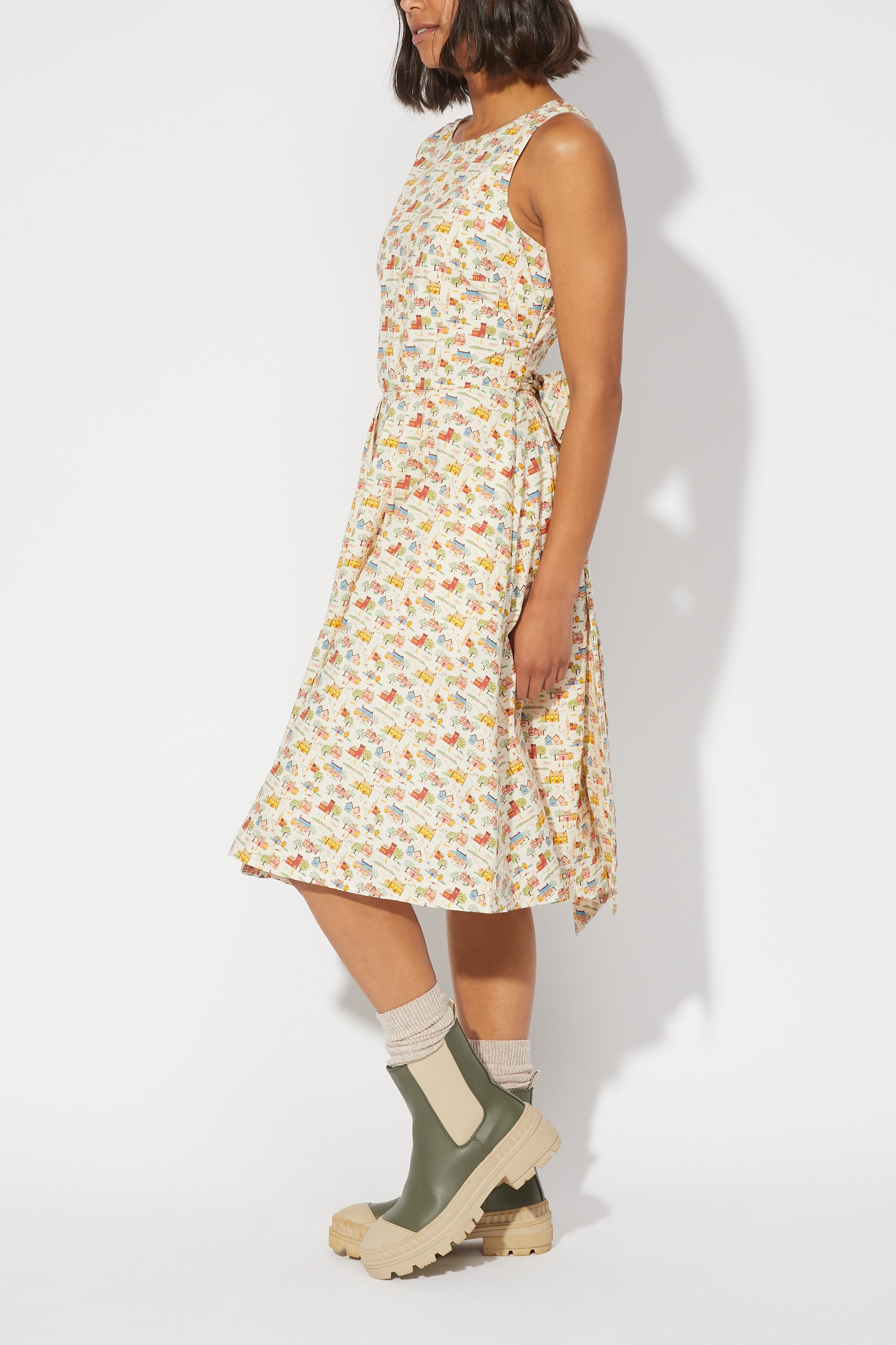 Home Sweet Home Tie Waist Dress