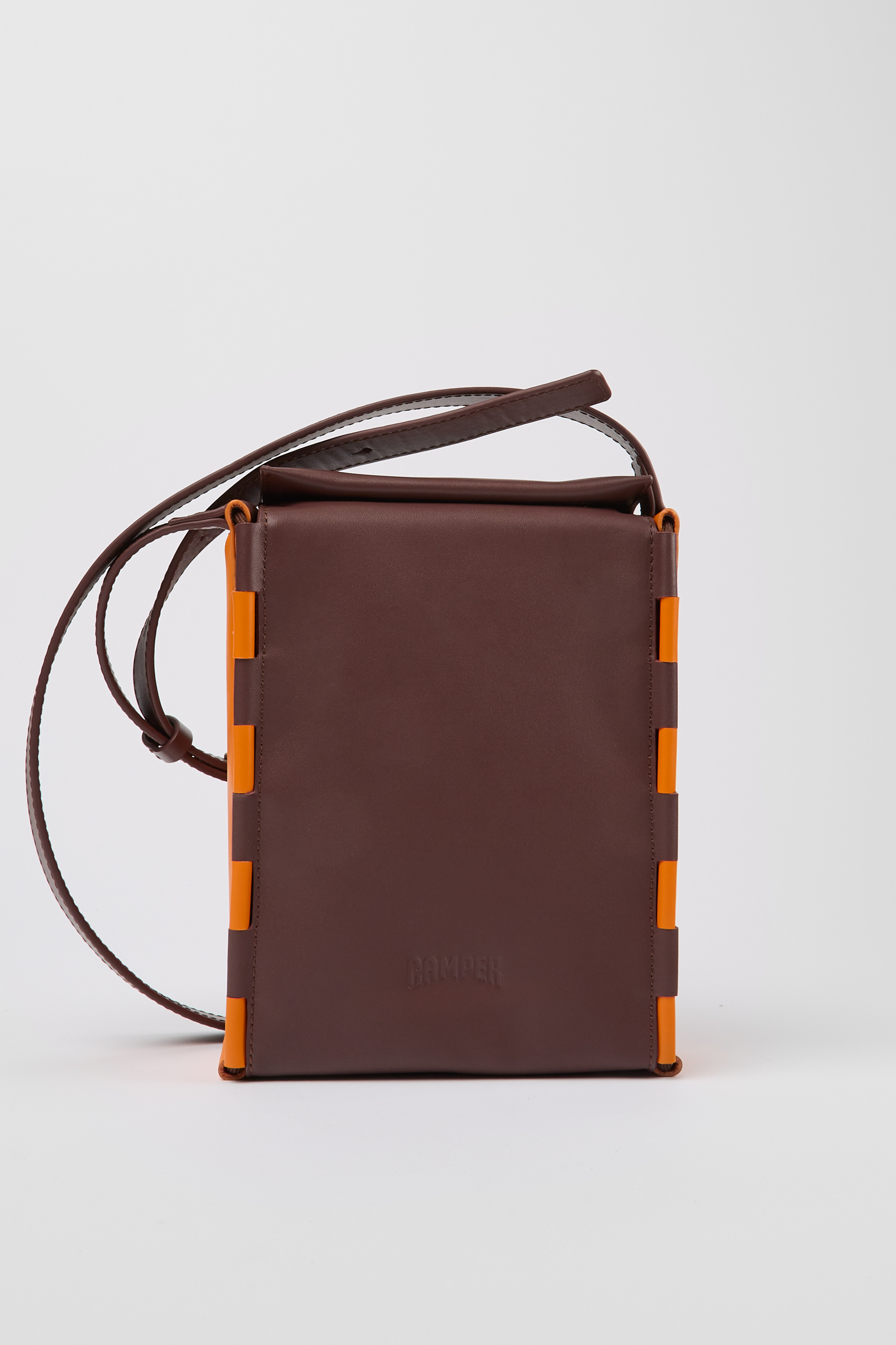 Tie Bags - Burgundy and orange crossbody bag