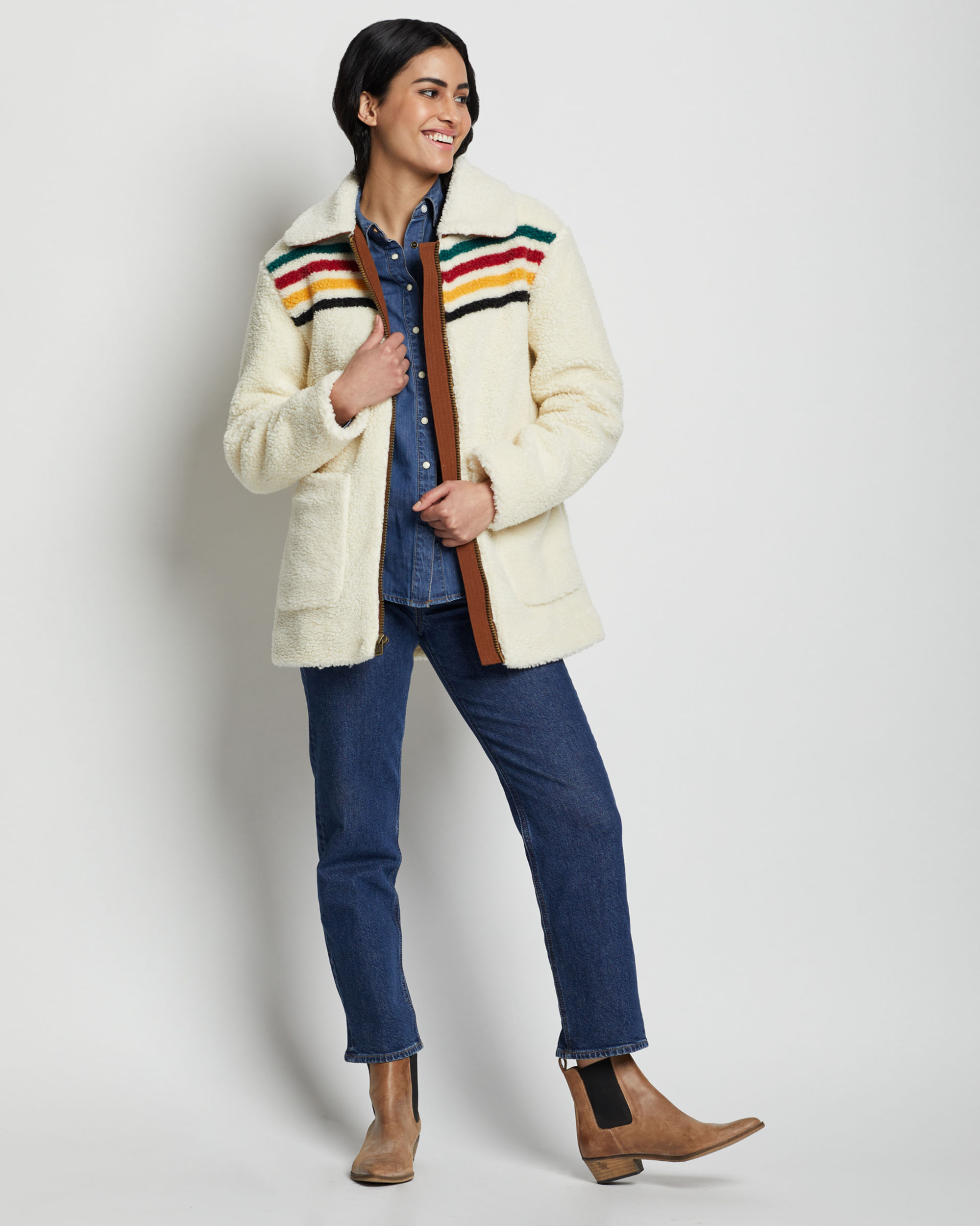 WOMEN'S GLACIER SUNSET SHERPA FLEECE JACKET