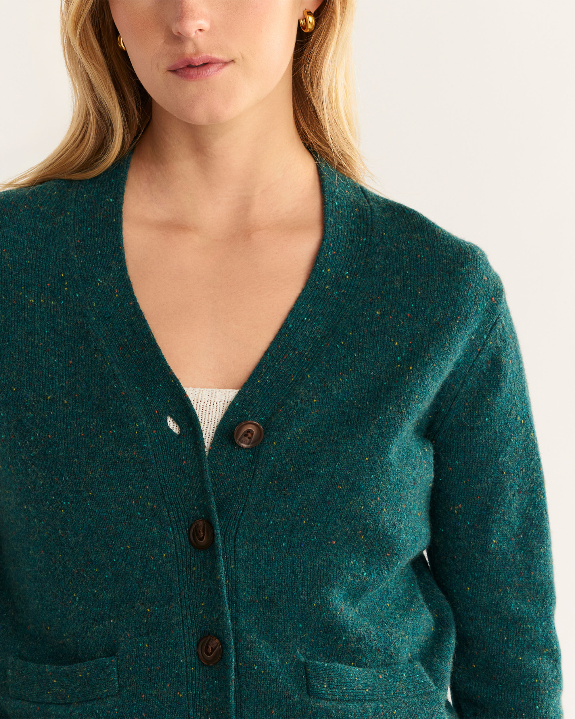 WOMEN'S MERINO CROPPED CARDIGAN