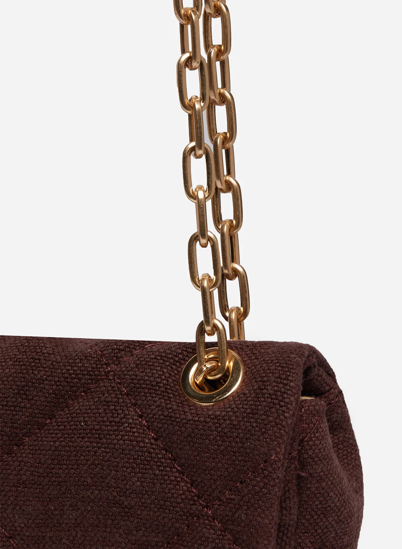 VANESSA BRUNO - Nano Moon Bag Linnen - Prune