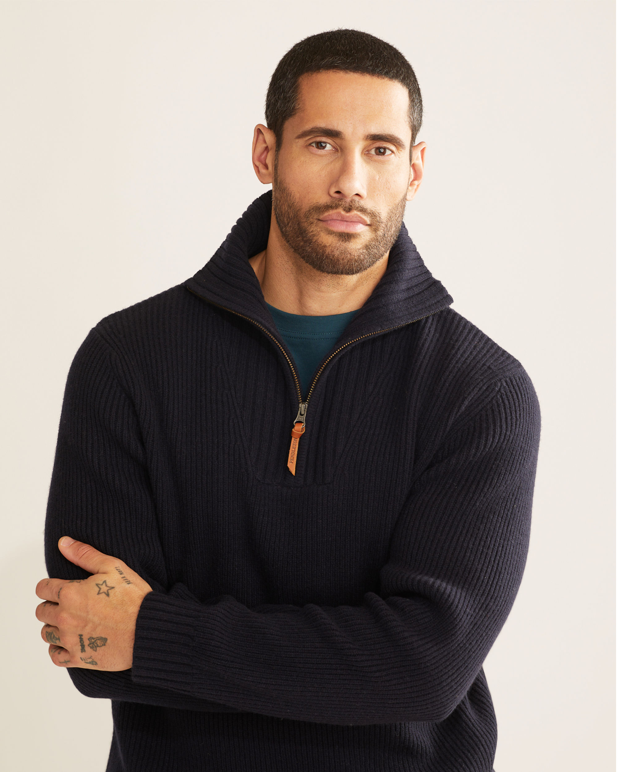 MEN'S MERINO HALF-ZIP SWEATER