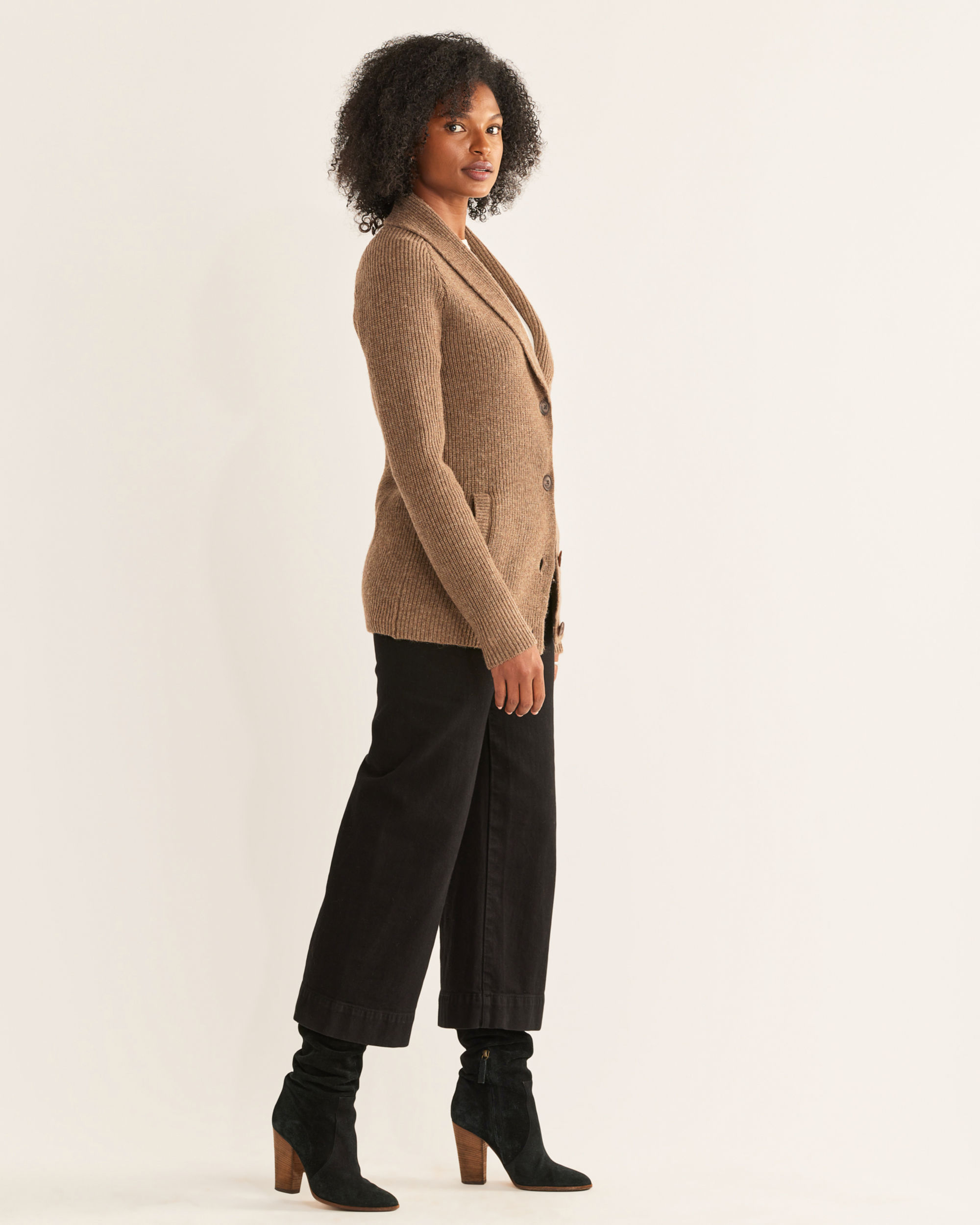 WOMEN'S SHETLAND COLLECTION CARDIGAN