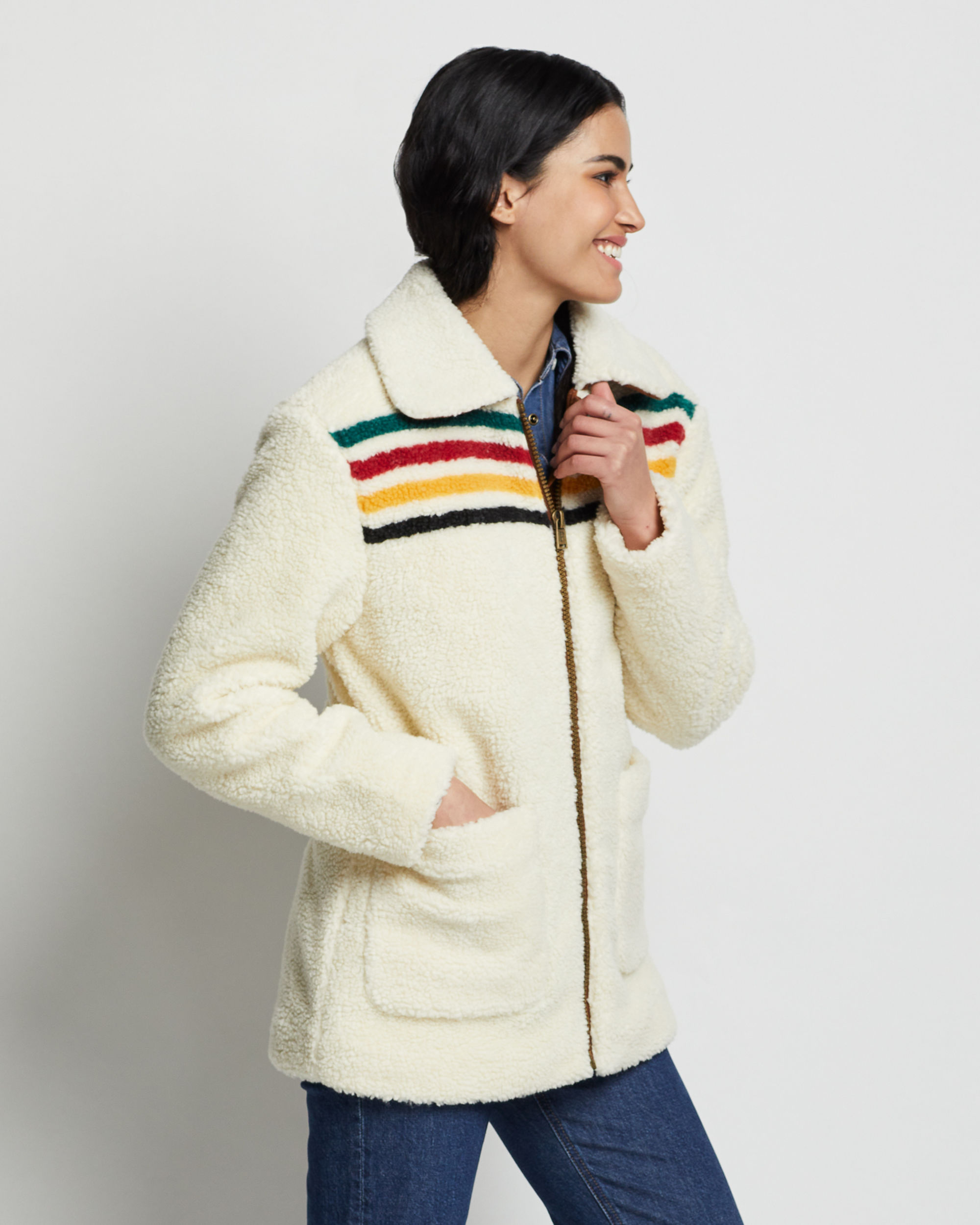 WOMEN'S GLACIER SUNSET SHERPA FLEECE JACKET